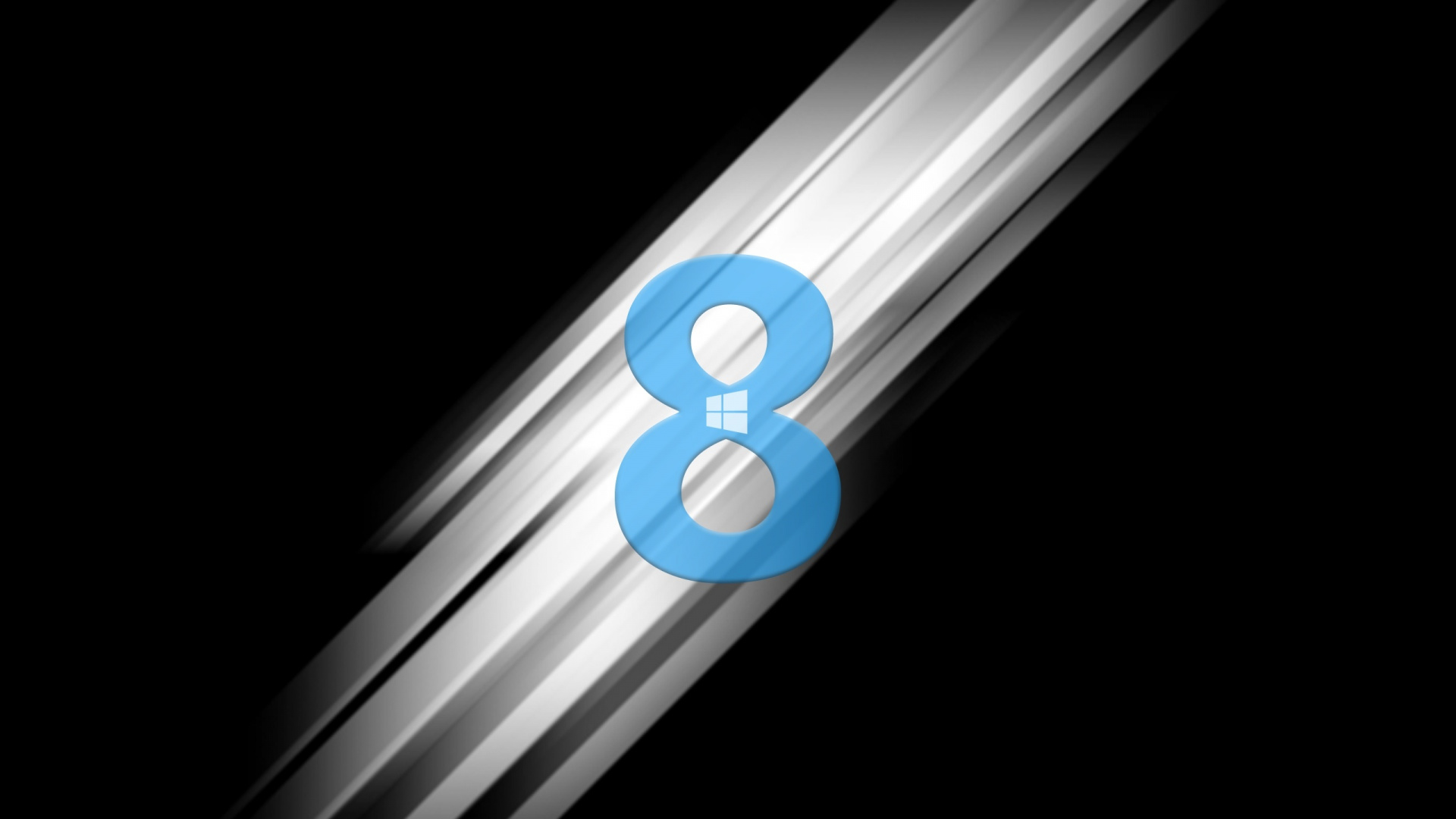 Blue and White Number 3 Illustration. Wallpaper in 1920x1080 Resolution