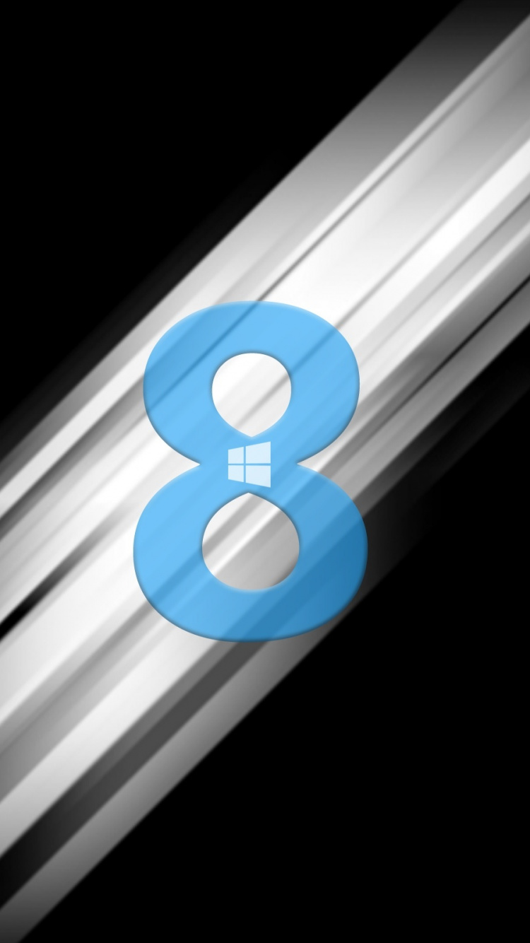 Blue and White Number 3 Illustration. Wallpaper in 750x1334 Resolution