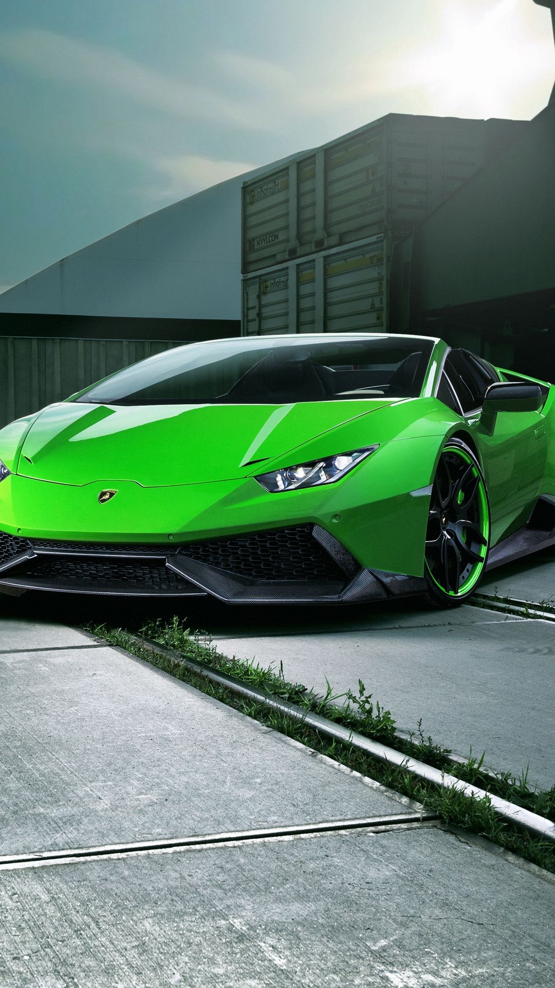 Green Lamborghini, Lamborghini Gallardo, Lamborghini, Lamborghini Huracan, Cars. Wallpaper in 1080x1920 Resolution