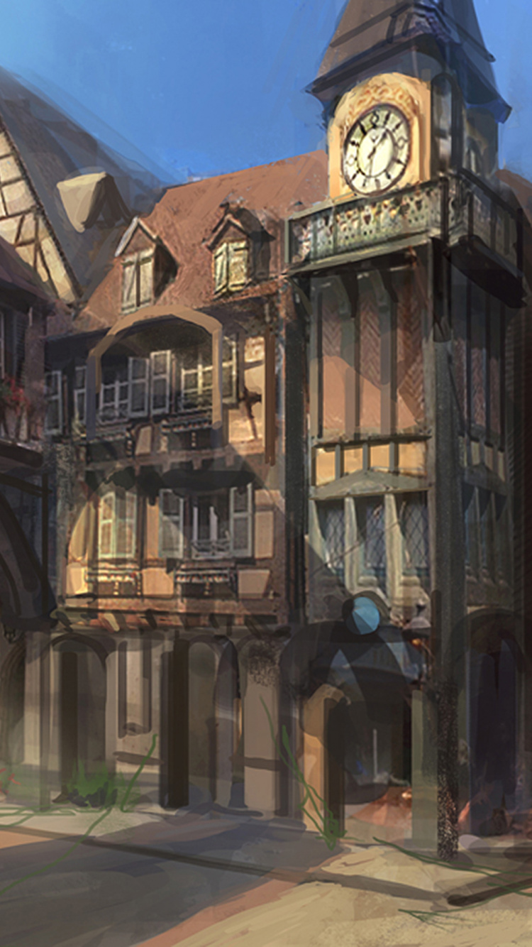 Edificio de Hormigón Marrón y Blanco. Wallpaper in 750x1334 Resolution