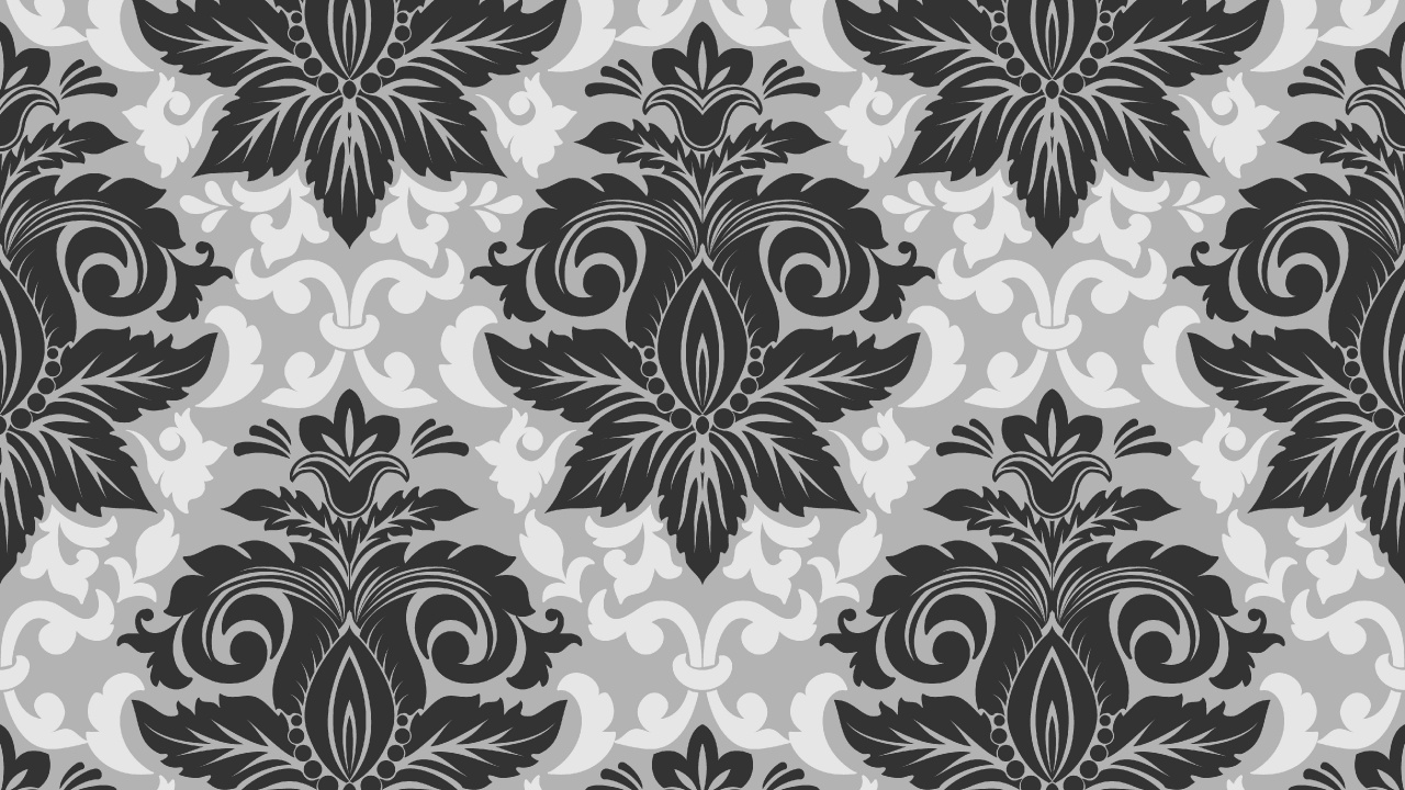 Textil Floral Blanco y Negro. Wallpaper in 1280x720 Resolution