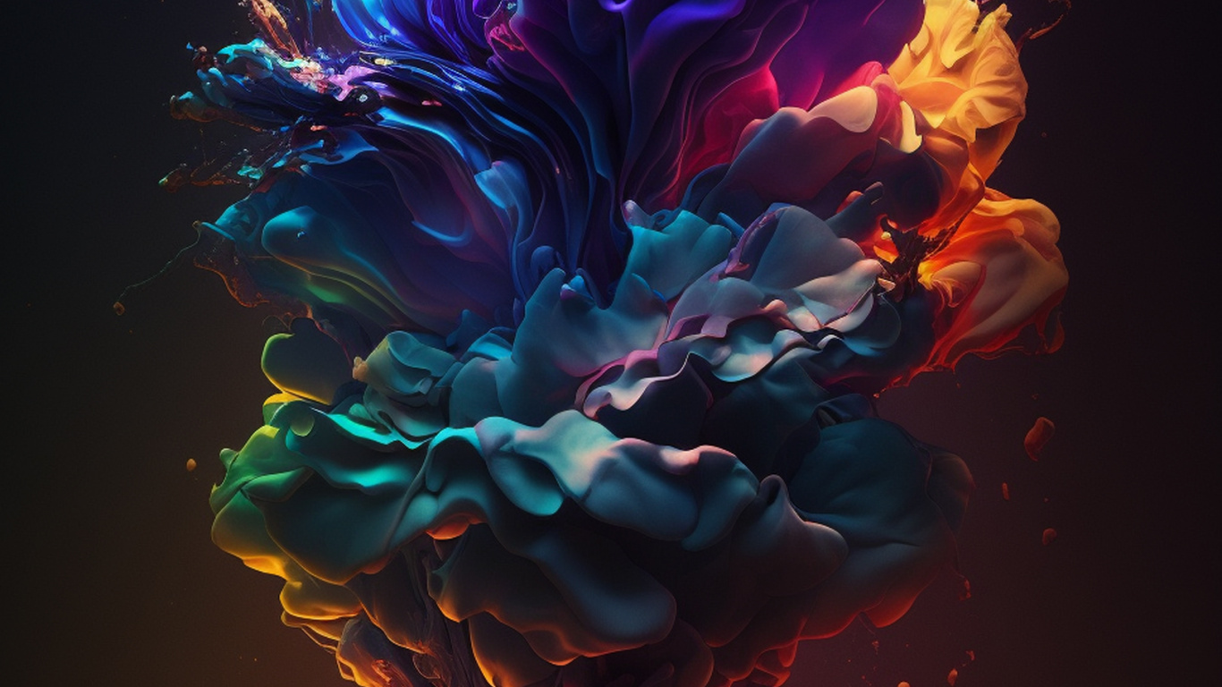 Les Roses de Jardin, Garden, Roses, Orange, Graphisme. Wallpaper in 1366x768 Resolution