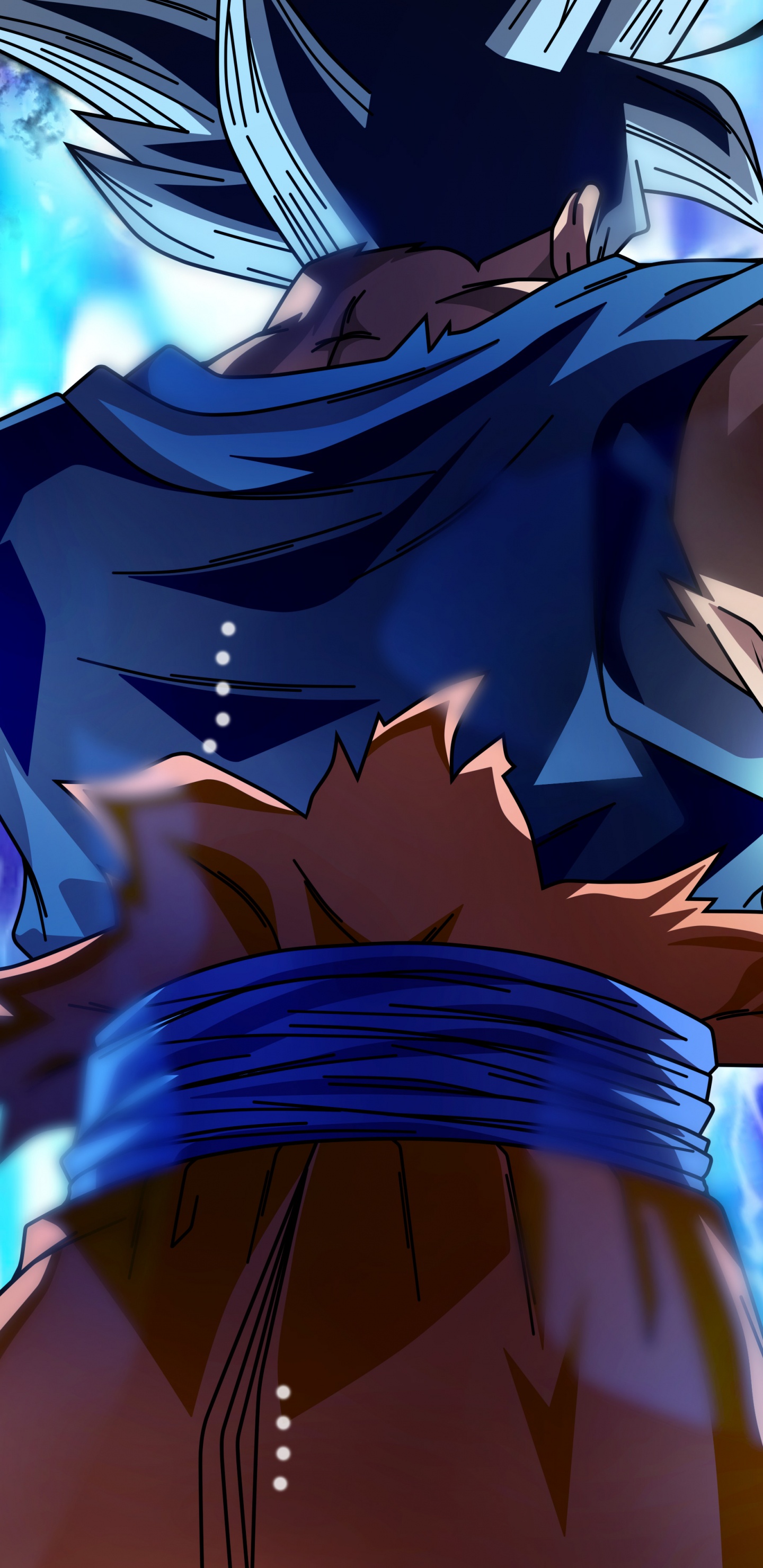 悟空, 虚构的人物, 长长的头发, Dragon Ball, 超级赛亚人 壁纸 1440x2960 允许