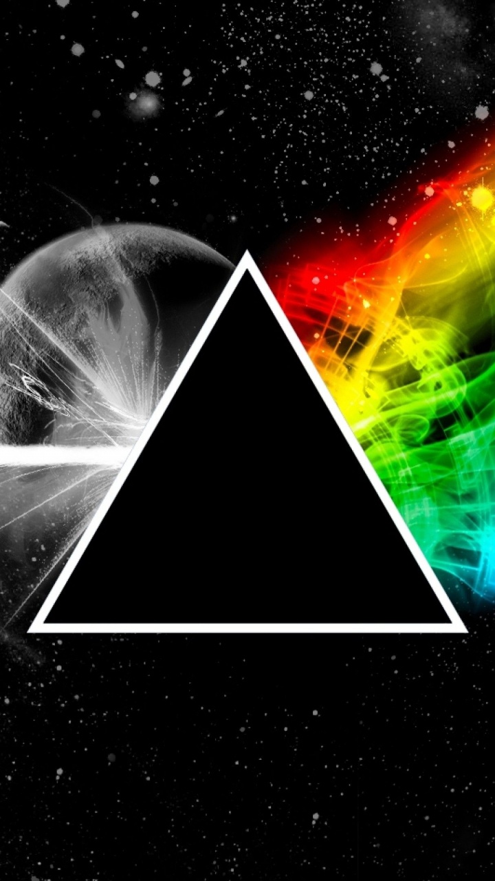 Pink Floyd, The Dark Side of The Moon, Space, Graphic Design, Astronomical Object. Wallpaper in 720x1280 Resolution