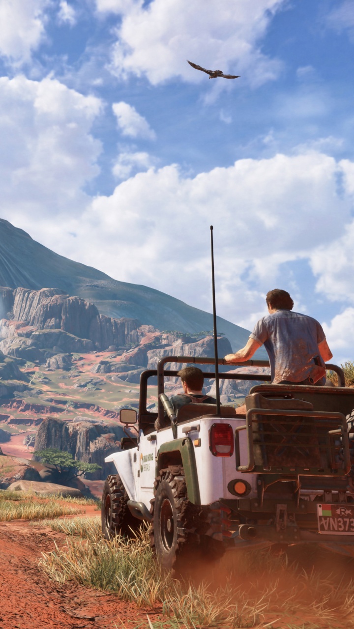 Single-player Video Game, Gras, Playstation 4, Nathan Drake, Uncharted 4 Diebe Ende. Wallpaper in 720x1280 Resolution