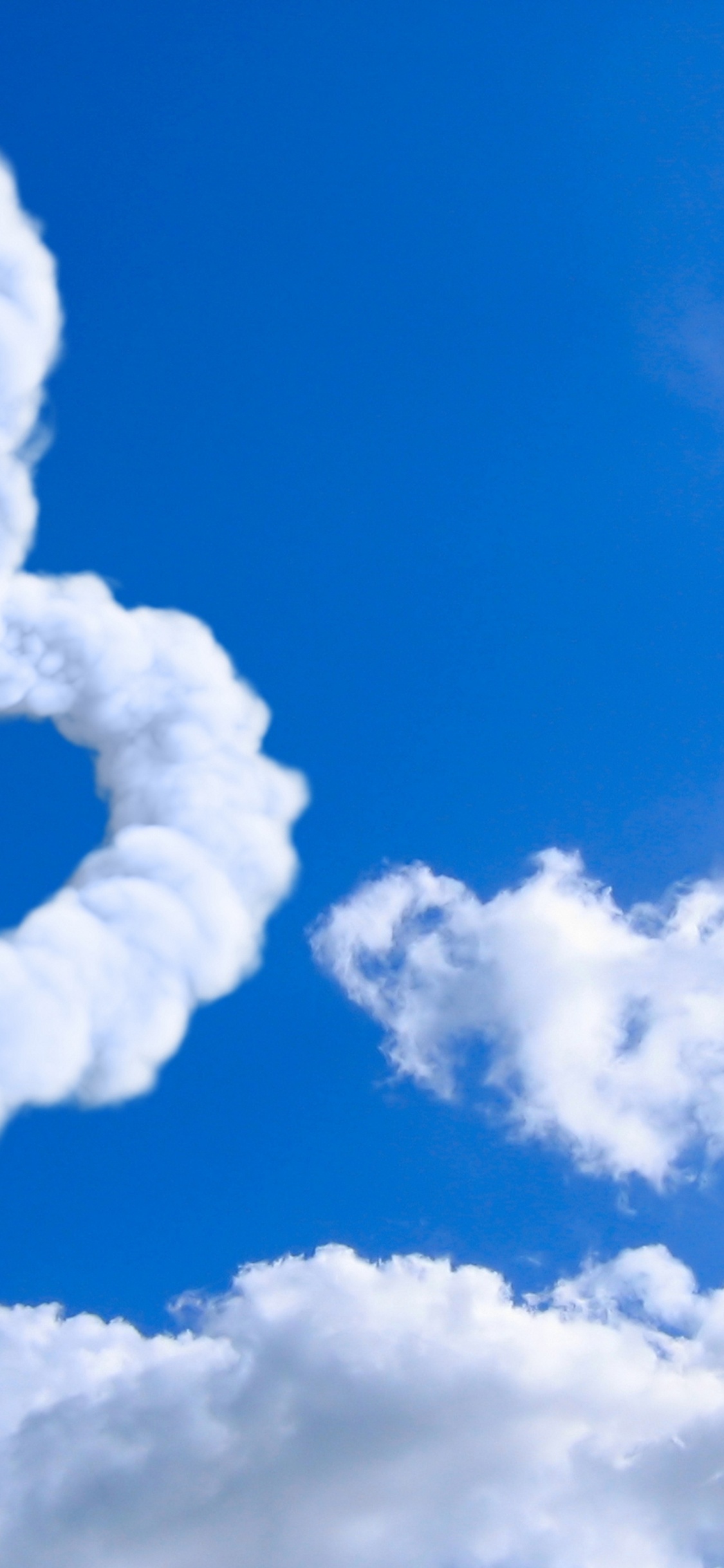 Nubes Blancas y Cielo Azul Durante el Día. Wallpaper in 1125x2436 Resolution