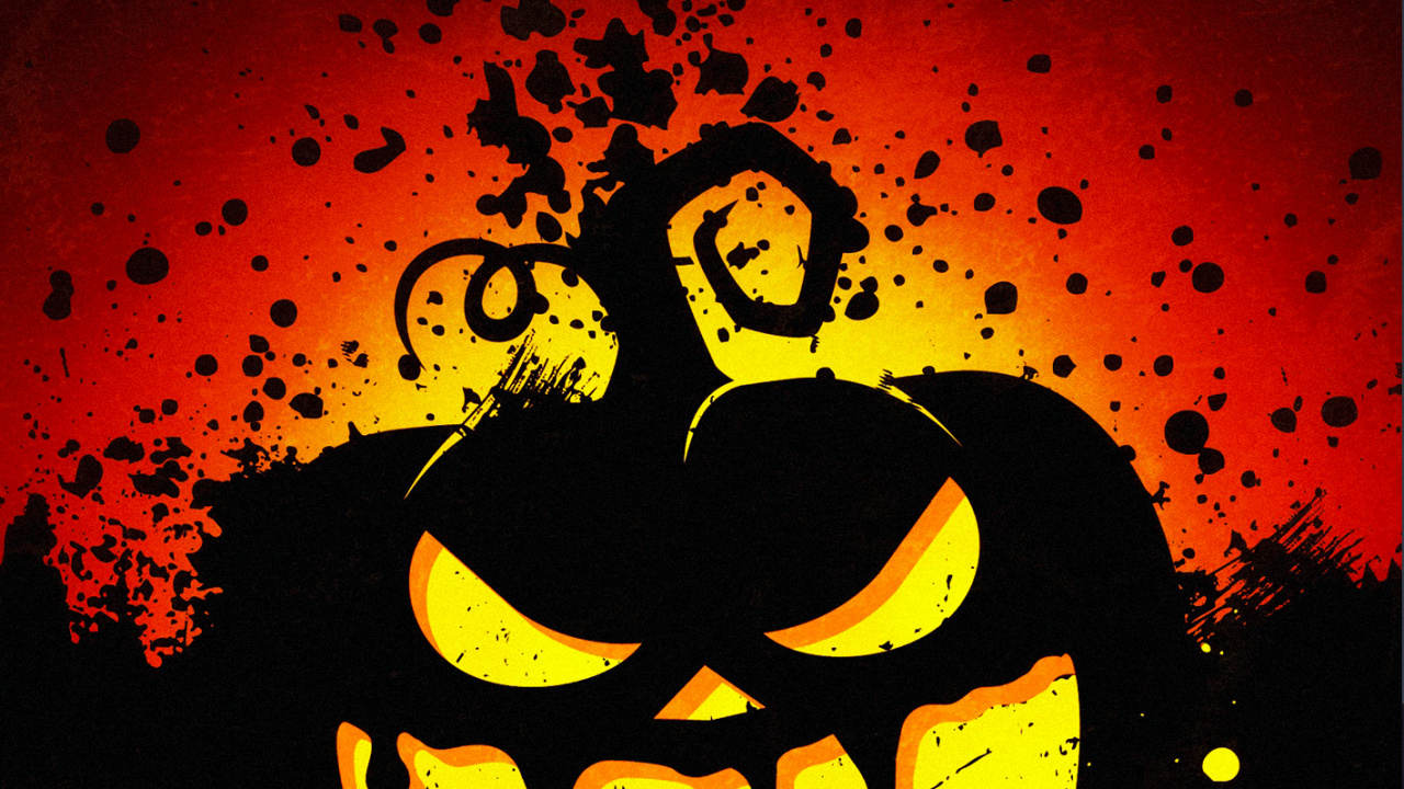 Helloween, Orange, Haval Mase, la Pureté de la Couleur, Art. Wallpaper in 1280x720 Resolution