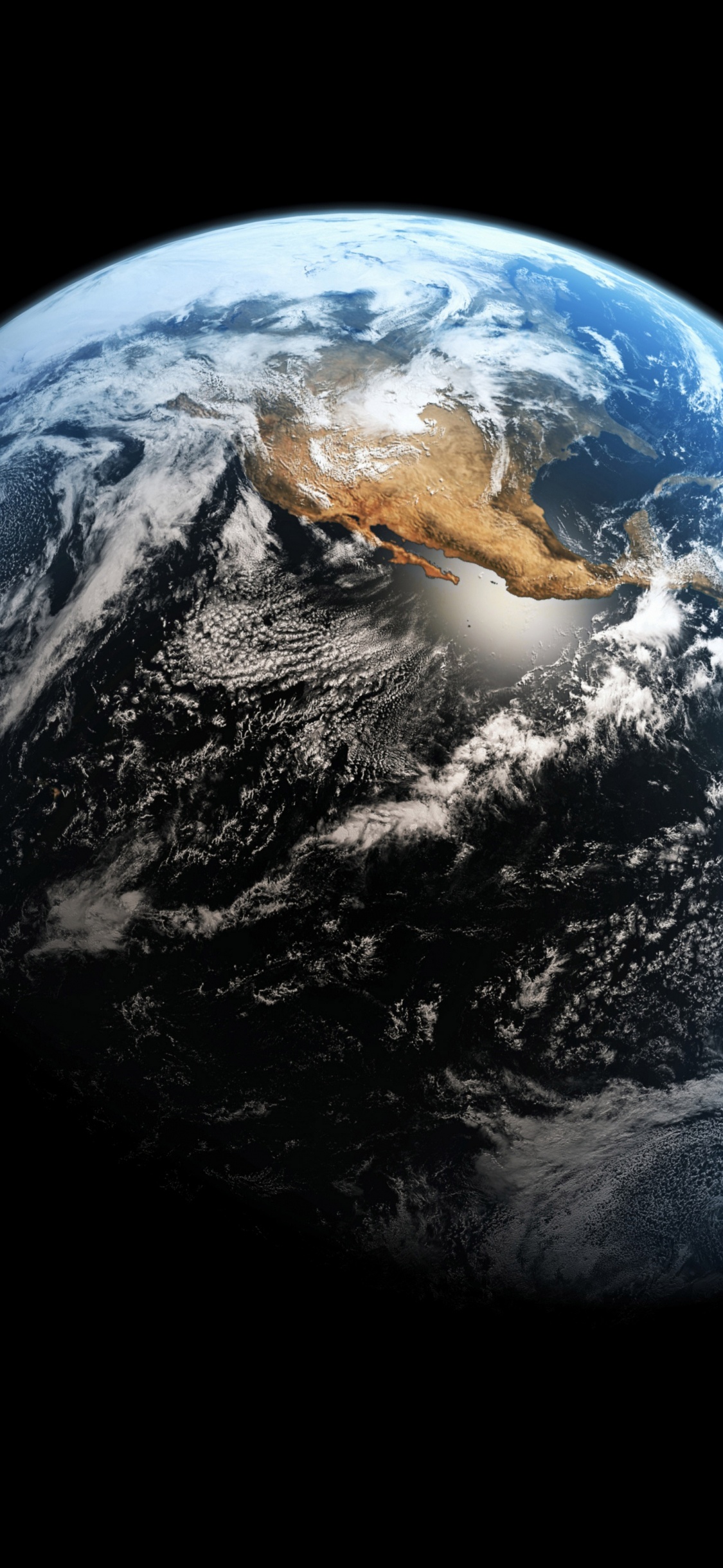 Planeta Tierra Azul y Blanco. Wallpaper in 1125x2436 Resolution