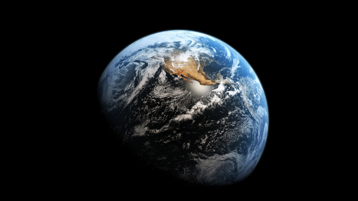 Planeta Tierra Azul y Blanco. Wallpaper in 1366x768 Resolution