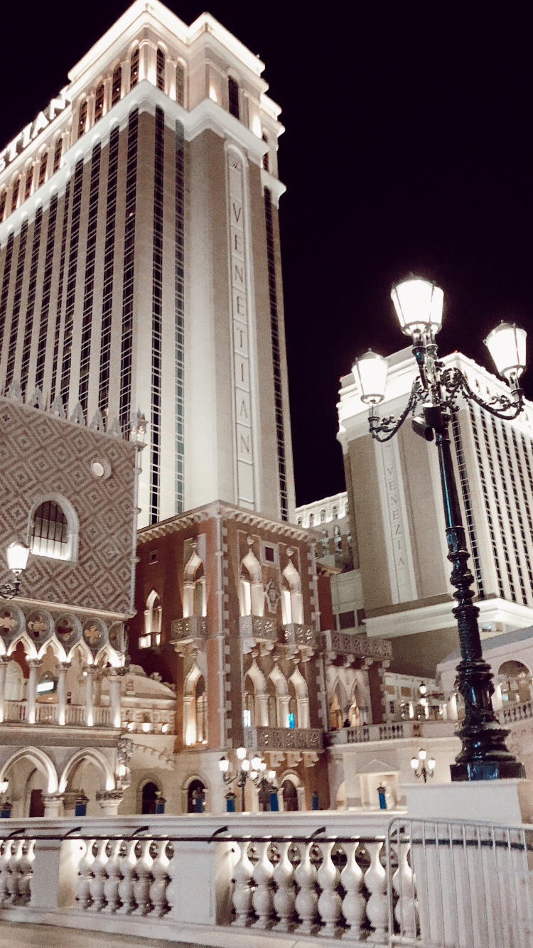 Vegas, Las Vegas Venecianas, el Palazzo en el Resort Veneciano, Arquitectura, Fachada. Wallpaper in 750x1334 Resolution