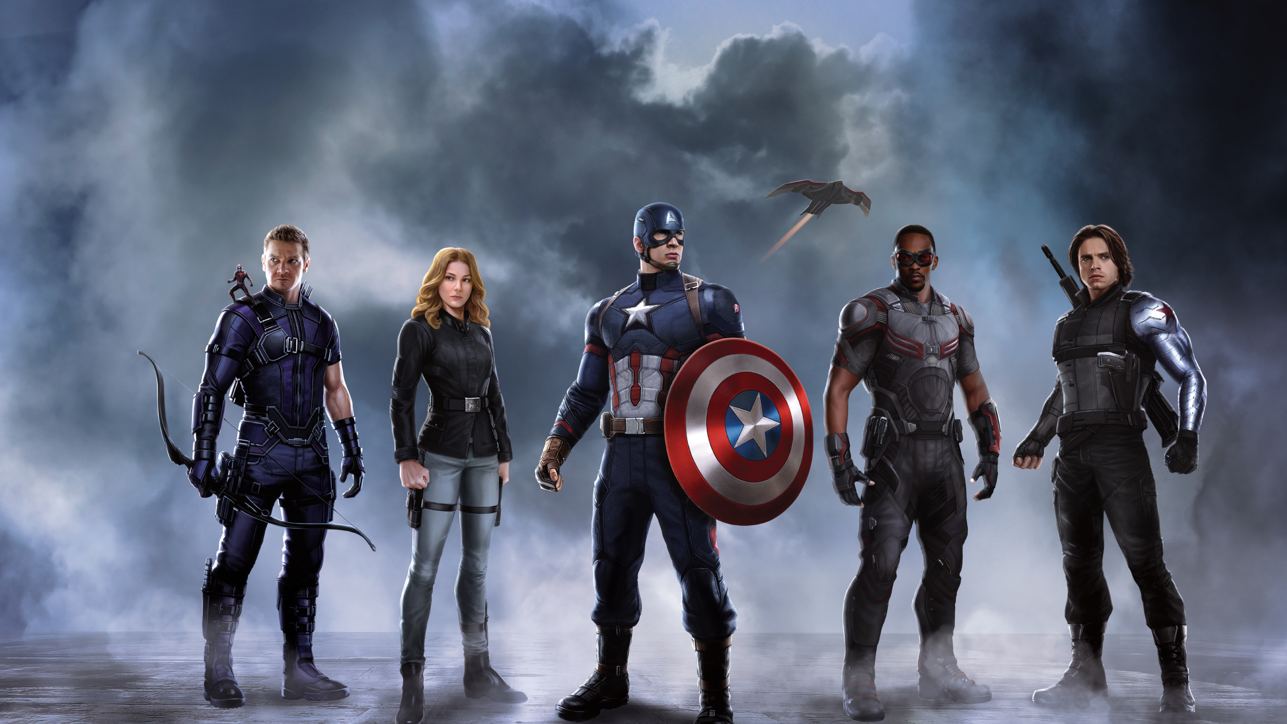 3 Hombres y 3 Mujeres Caminando Por la Carretera. Wallpaper in 2560x1440 Resolution