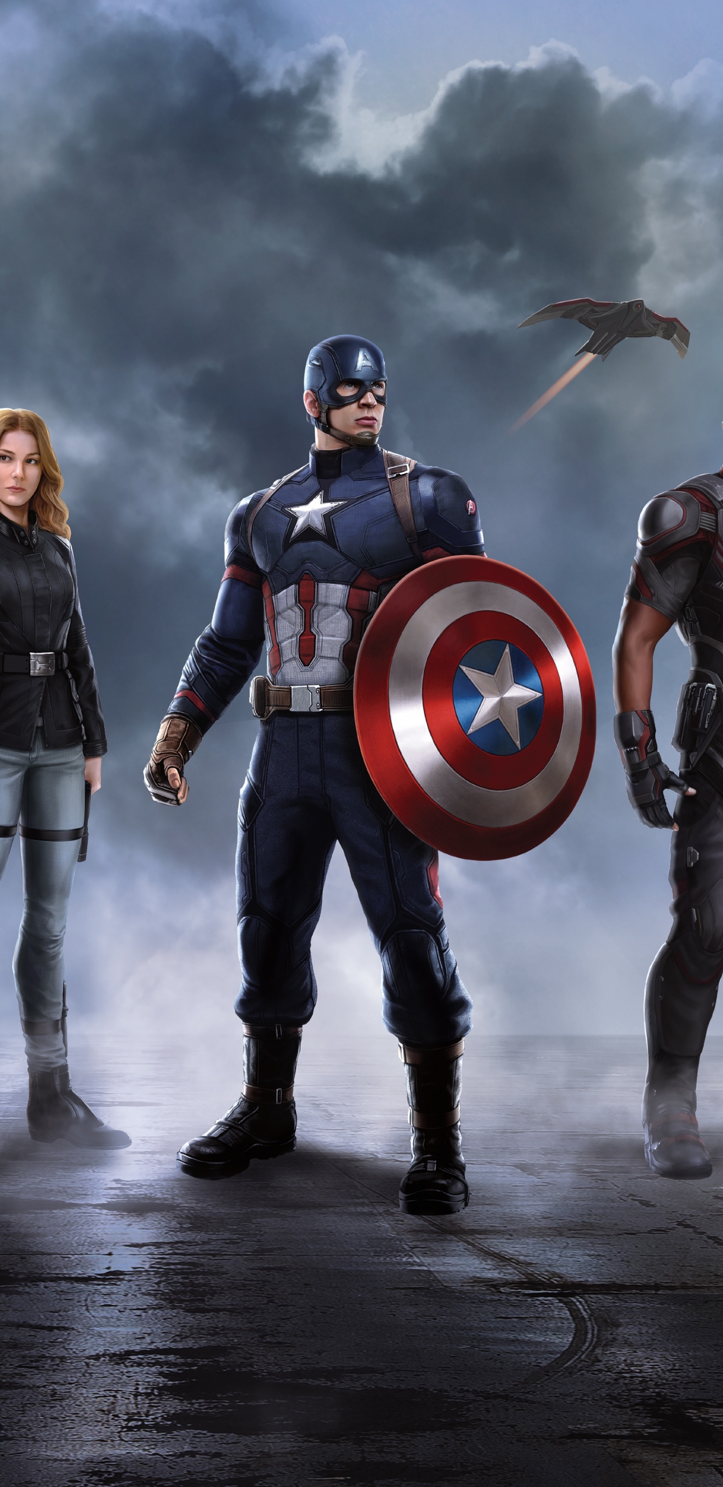 3 Männer Und 3 Frauen Gehen Auf Der Straße. Wallpaper in 1440x2960 Resolution