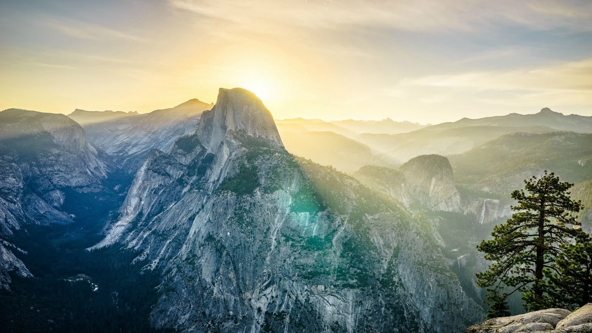 Green and Gray Mountain Under White Sky During Daytime. Wallpaper in 1920x1080 Resolution
