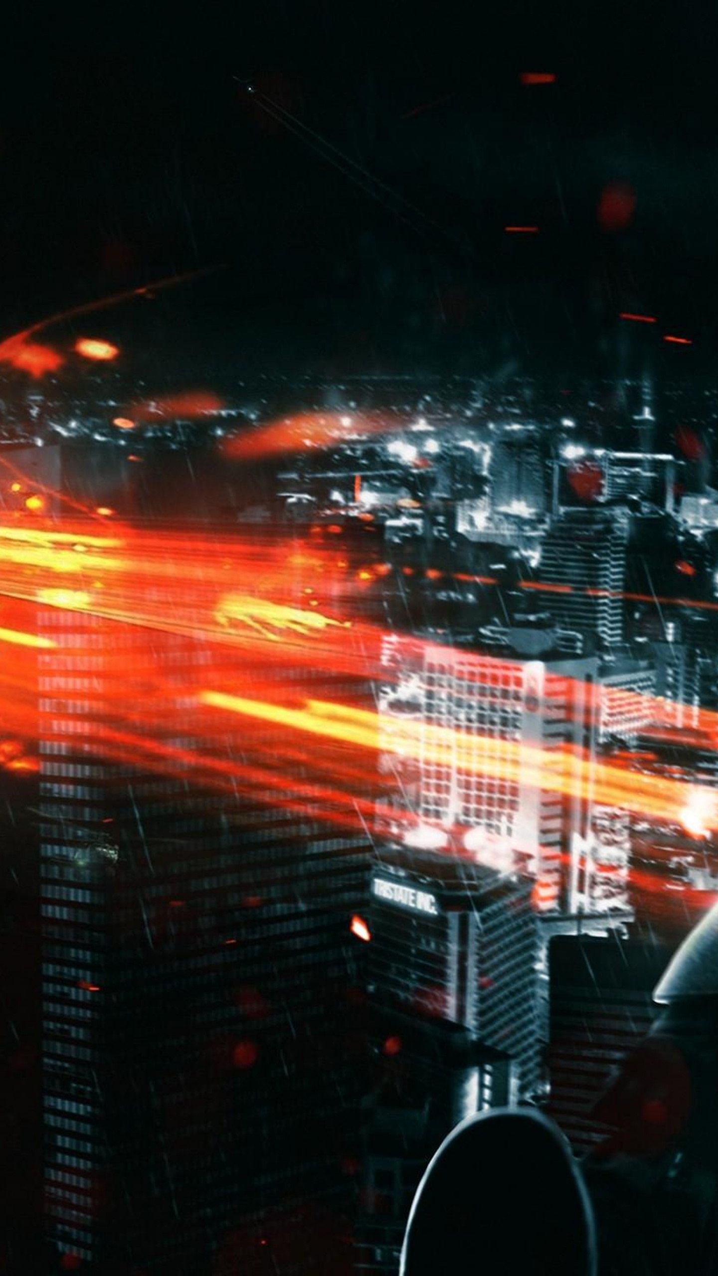 Darkness, Game, Space, Performance, City. Wallpaper in 1440x2560 Resolution