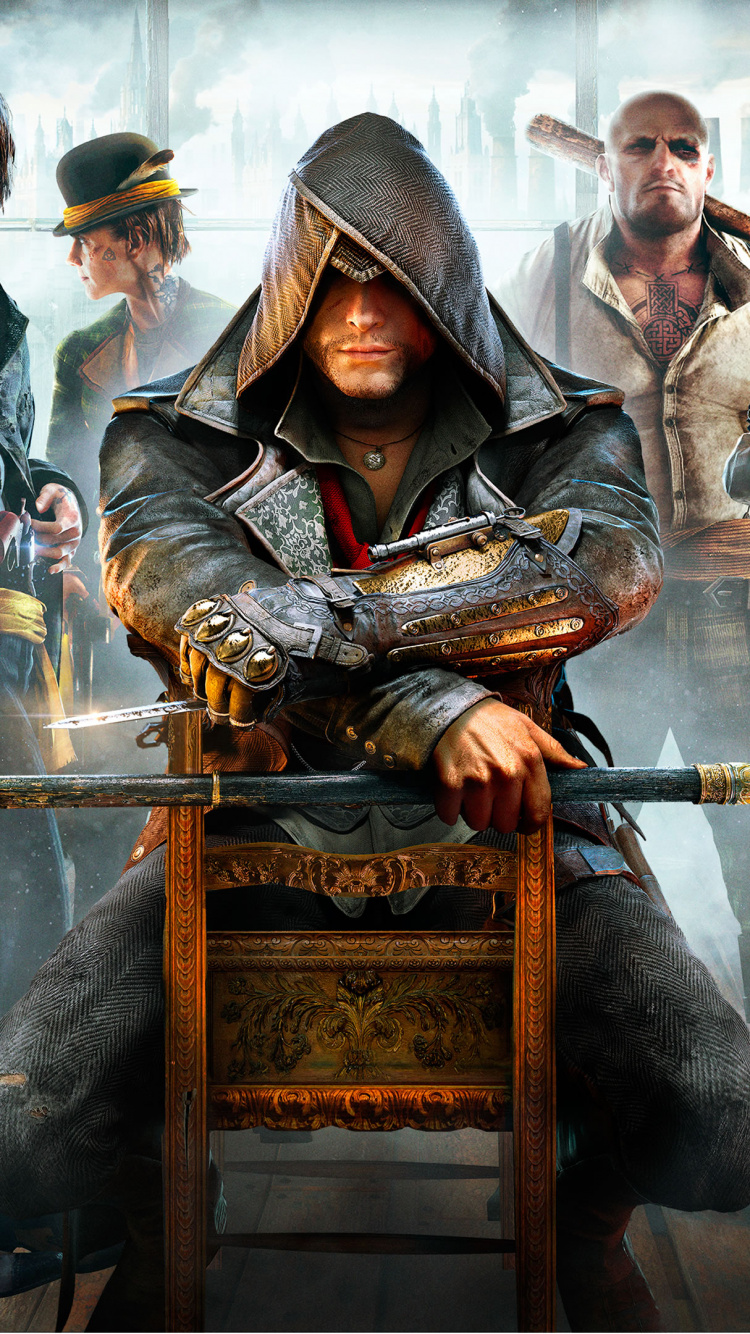 Assassins Creed Syndicat, Assassins Creed Unity, Ubisoft, Jeu Pc, Jeu D'action Aventure. Wallpaper in 750x1334 Resolution