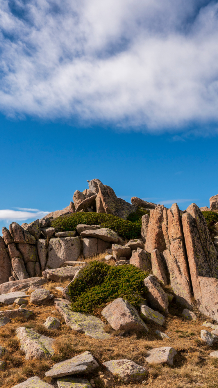 Cloud, BedRock, Naturlandschaft, Holz, Baum. Wallpaper in 750x1334 Resolution