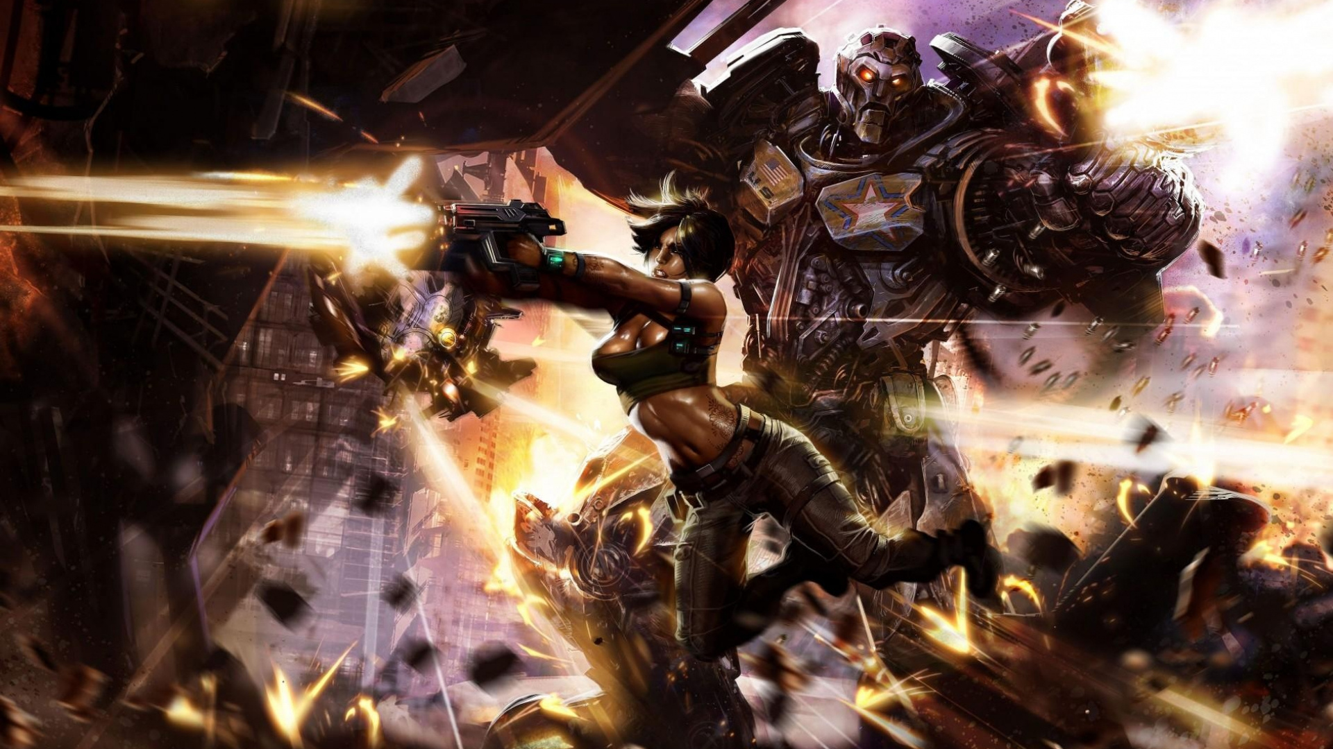 Cyborg, Mecha, Jeu Pc, Tir, Les Graphismes Cg. Wallpaper in 1920x1080 Resolution