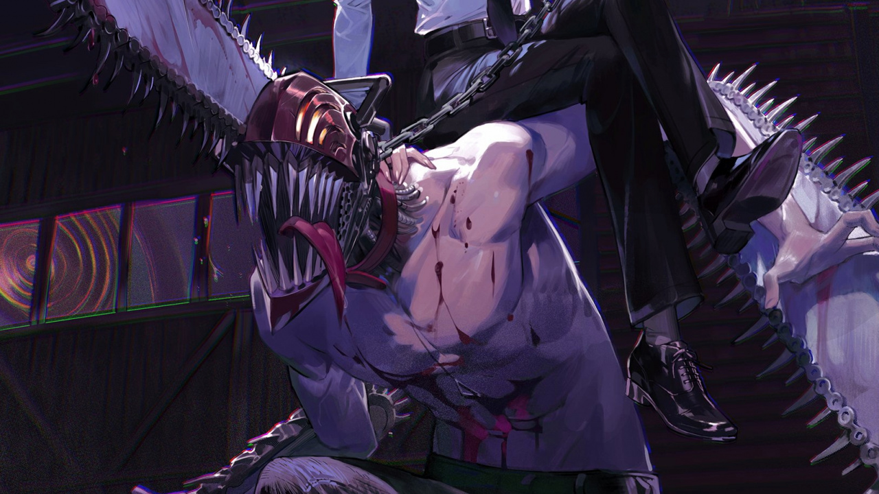 Tronçonneuse Homme Anime, Homme Tronçonneuse, Digne, L'anime, Style Animé. Wallpaper in 1280x720 Resolution