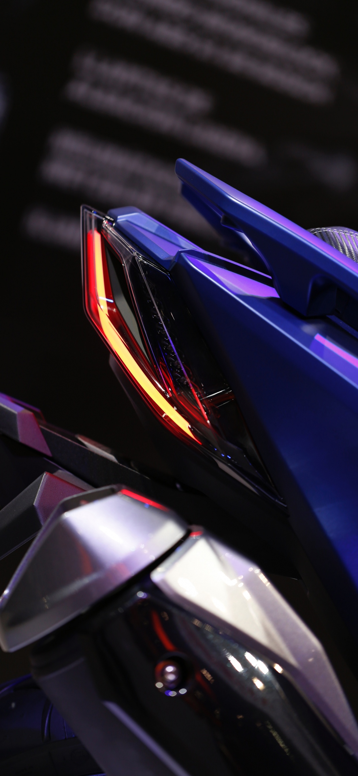 Blue Red and Black Car. Wallpaper in 1242x2688 Resolution