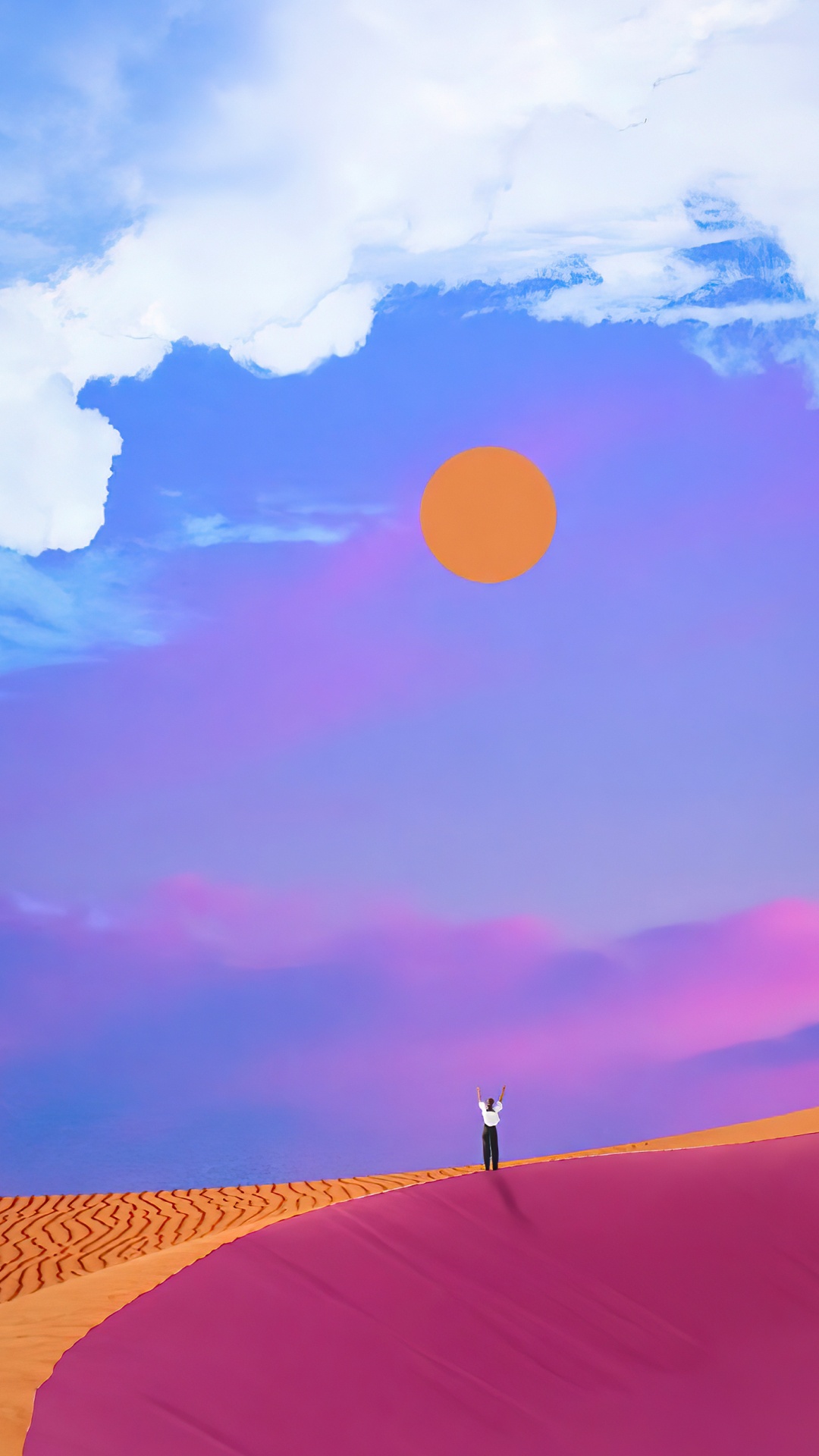 气氛, 人们在自然界, Azure, 余辉, 日落 壁纸 1080x1920 允许