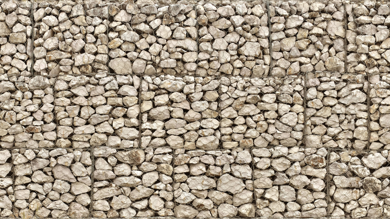 Mur de Briques Brunes et Noires. Wallpaper in 1366x768 Resolution