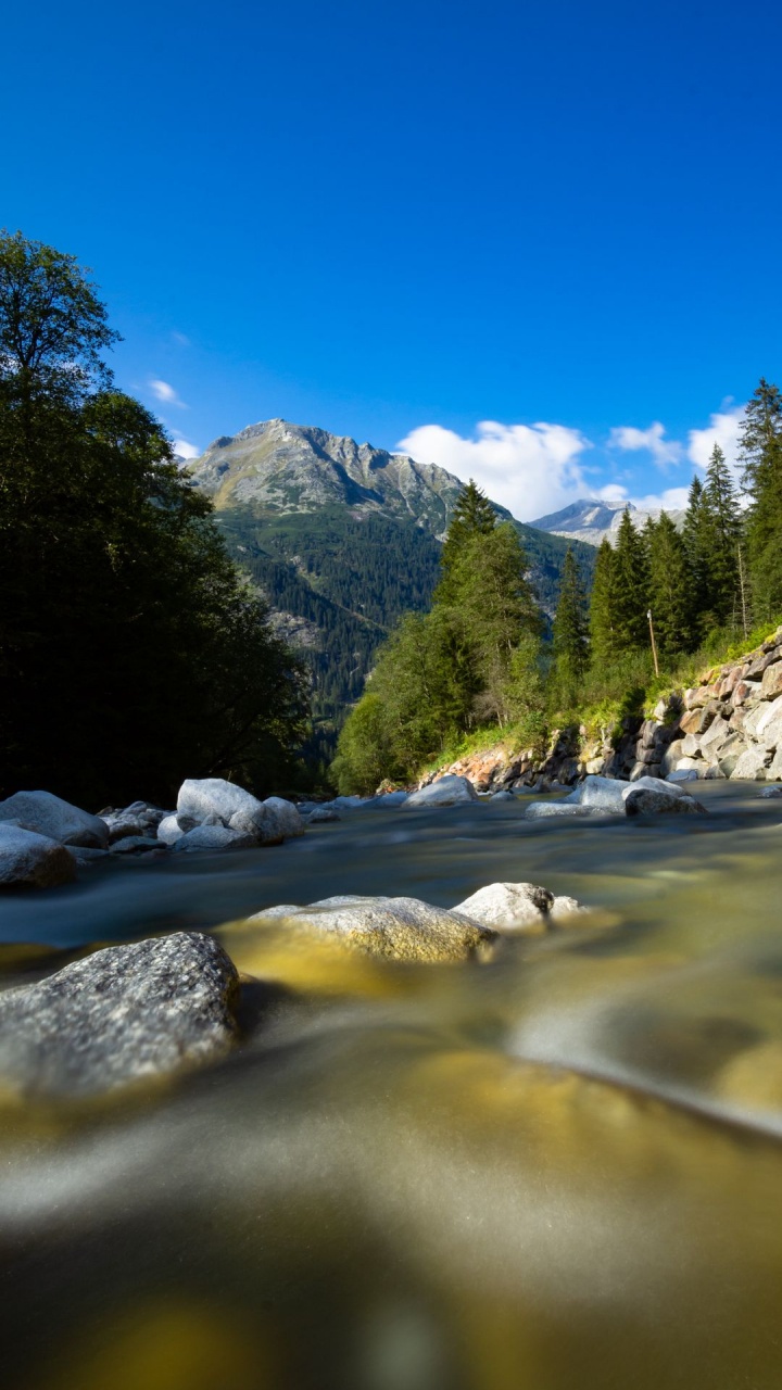 Landschaftsansicht Fluss, Natur, Fluss, Cloud, Wasser. Wallpaper in 720x1280 Resolution