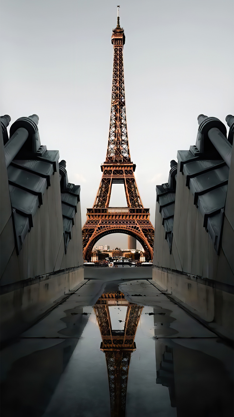 Torre, la Torre Eiffel, Diseño de Interiores, Naturaleza, Hito. Wallpaper in 750x1334 Resolution