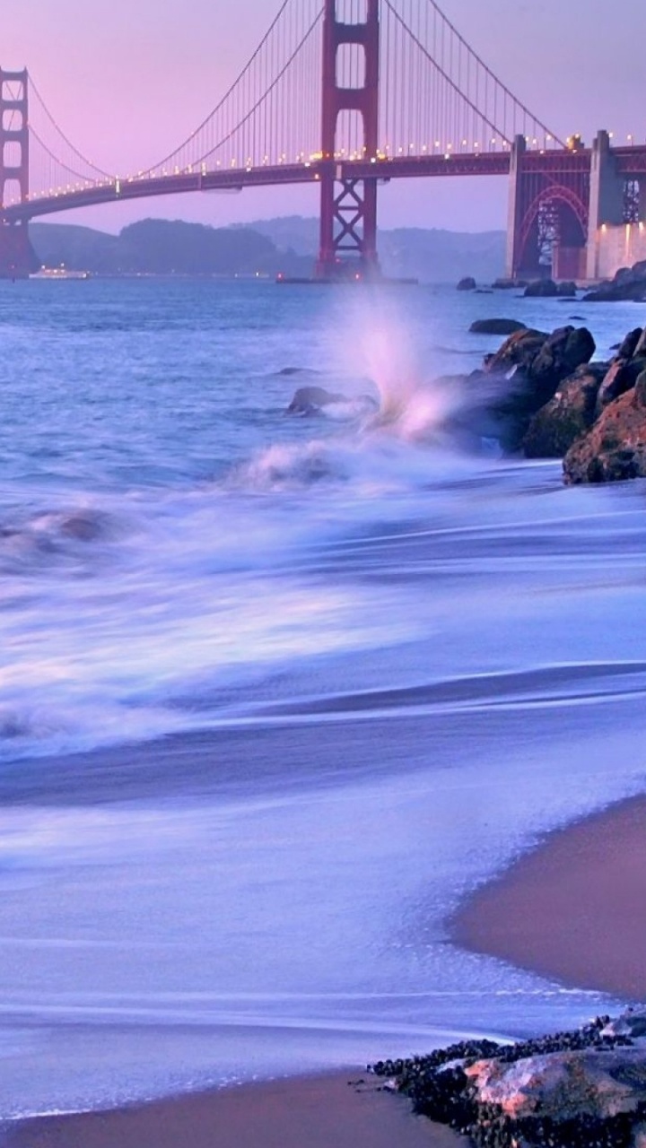 Golden Gate Bridge San Francisco California. Wallpaper in 720x1280 Resolution
