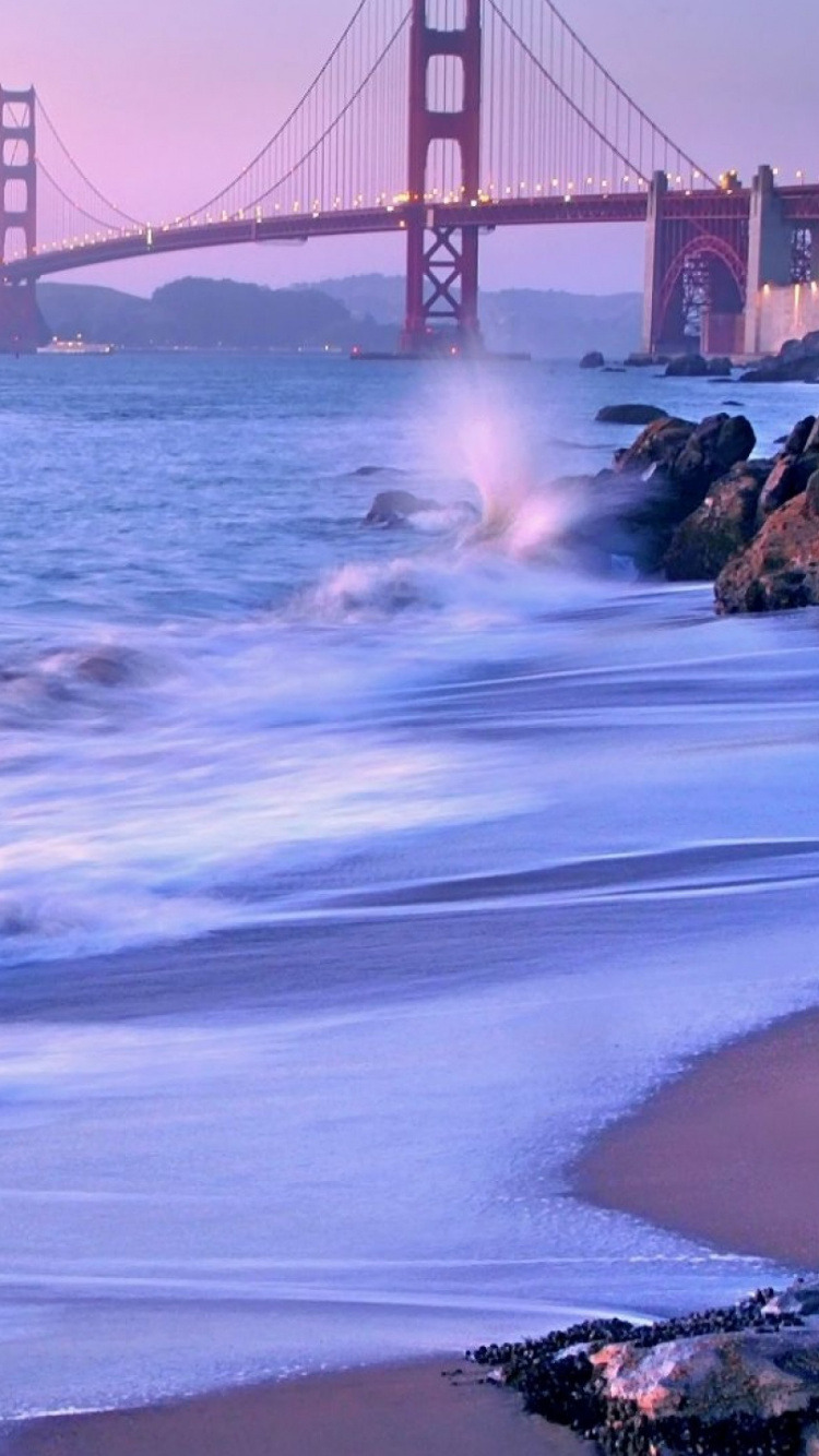 Puente Golden Gate San Francisco California. Wallpaper in 750x1334 Resolution