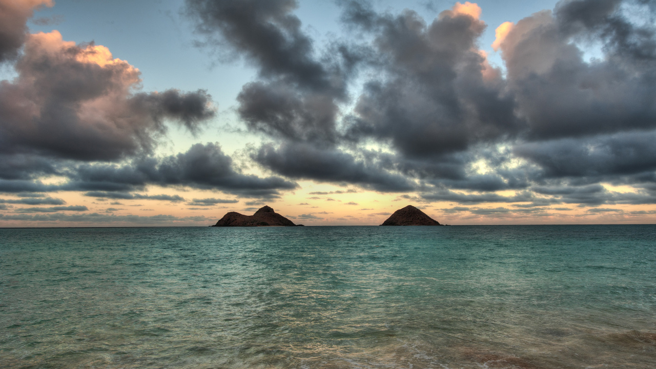 大海, 海洋, 地平线, 沿海和海洋地貌, 安宁 壁纸 1280x720 允许