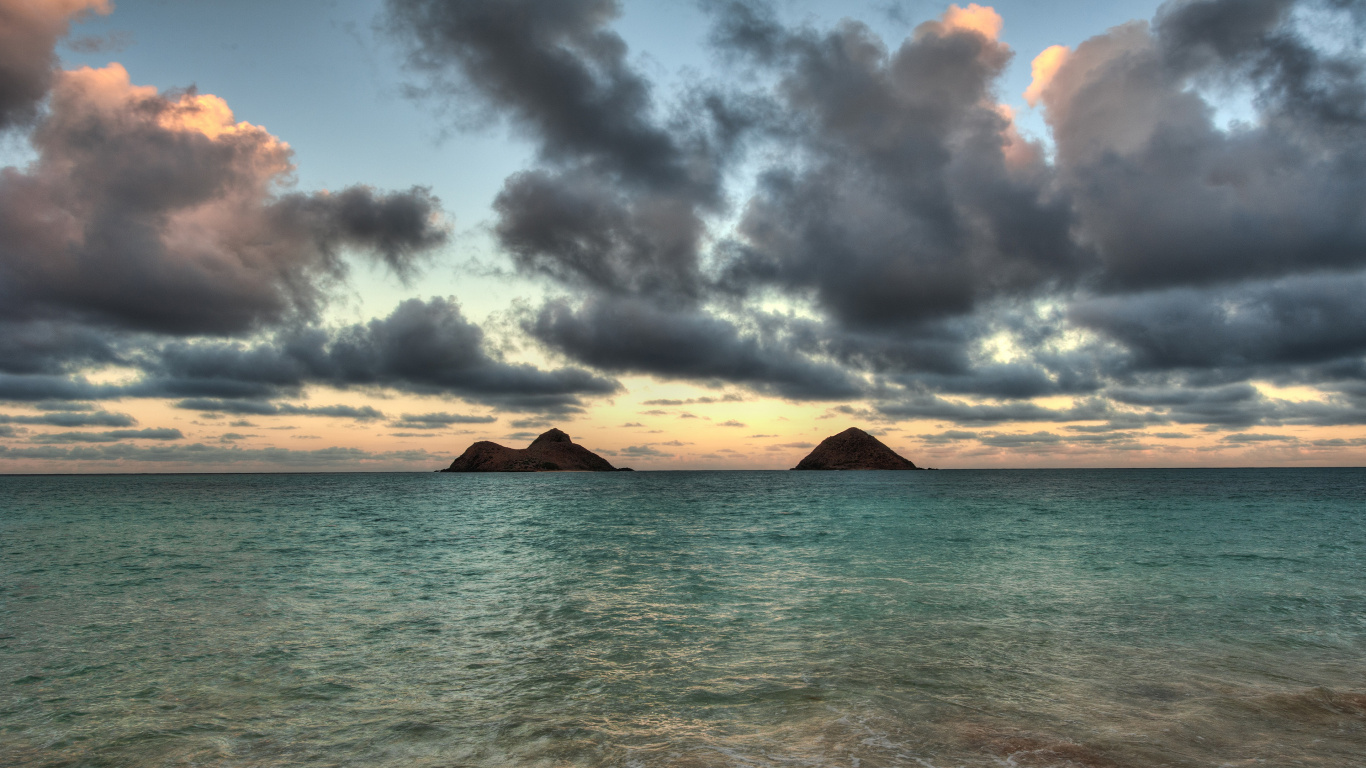 大海, 海洋, 地平线, 沿海和海洋地貌, 安宁 壁纸 1366x768 允许