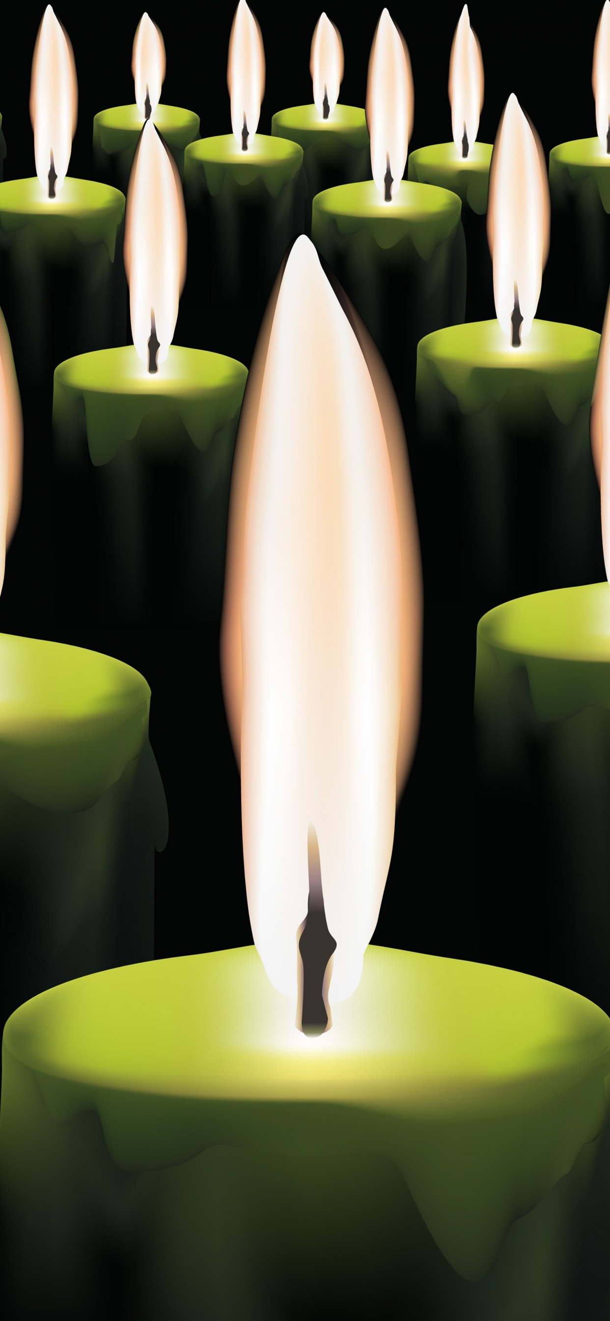 Burning Candles, Candle, Flame, Light, Lighting. Wallpaper in 1242x2688 Resolution