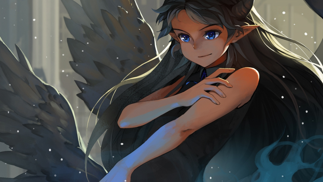 Personnage D'anime Femme Aux Cheveux Noirs. Wallpaper in 1280x720 Resolution