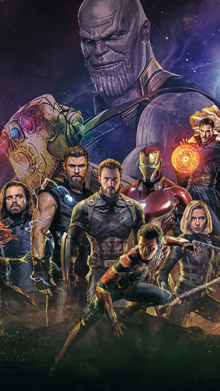 Gruppe Von Menschen in Der Waldmalerei. Wallpaper in 750x1334 Resolution