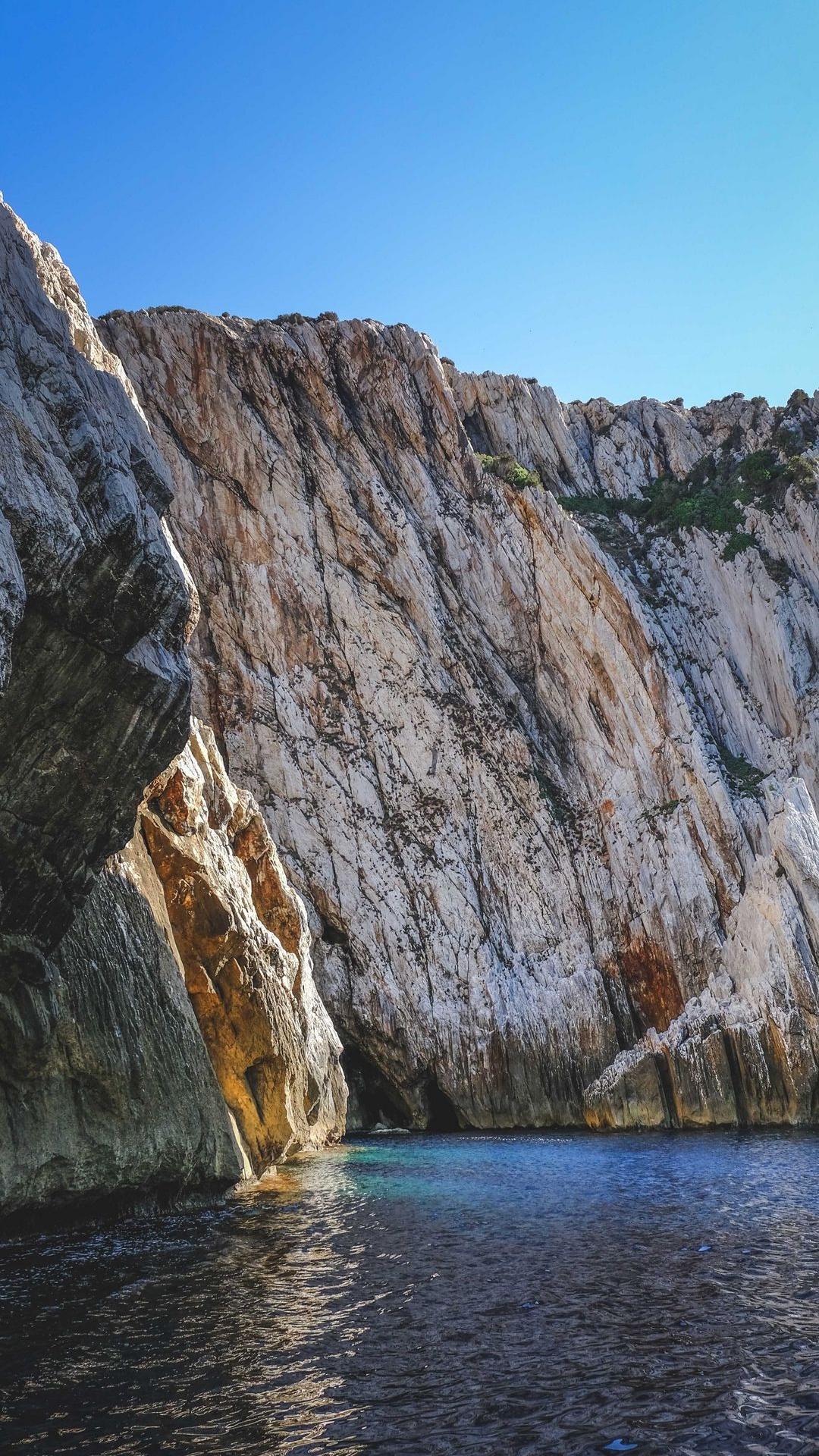 Cliff, River, Water, Mountain, Water Resources. Wallpaper in 1080x1920 Resolution