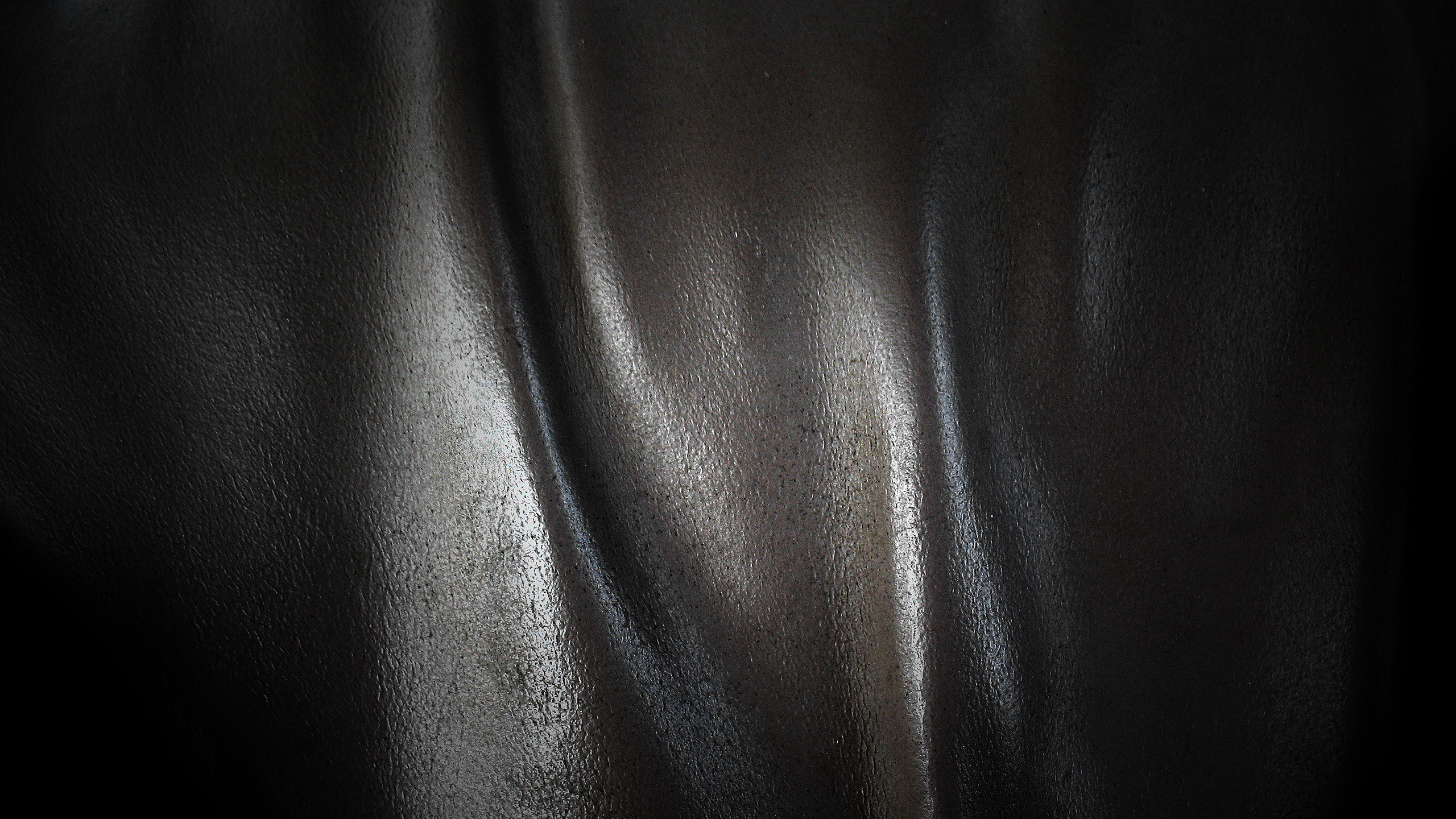 Textile en Cuir Noir en Gros Plan. Wallpaper in 2560x1440 Resolution