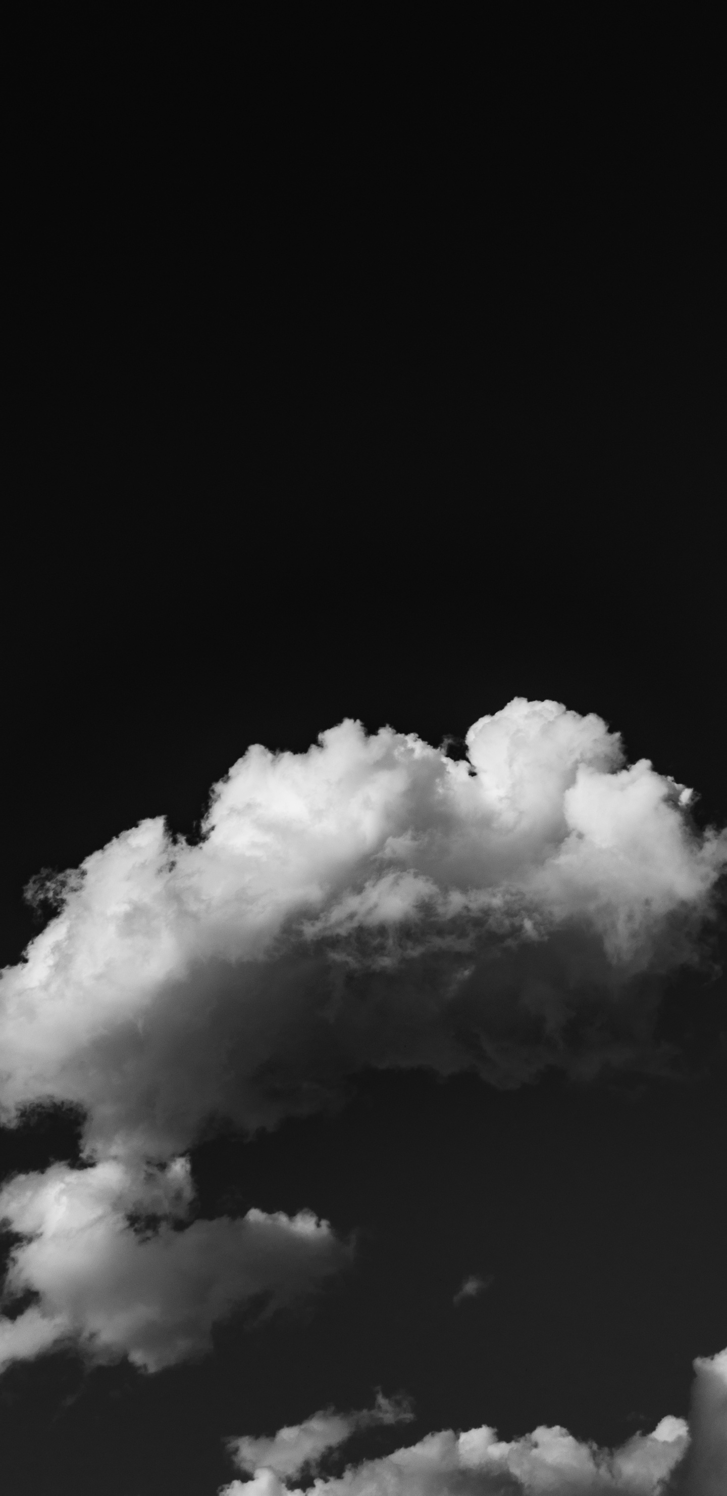 Schwarz Und Weiß, Cloud, Wei, Cumulus, Schwarz. Wallpaper in 1440x2960 Resolution