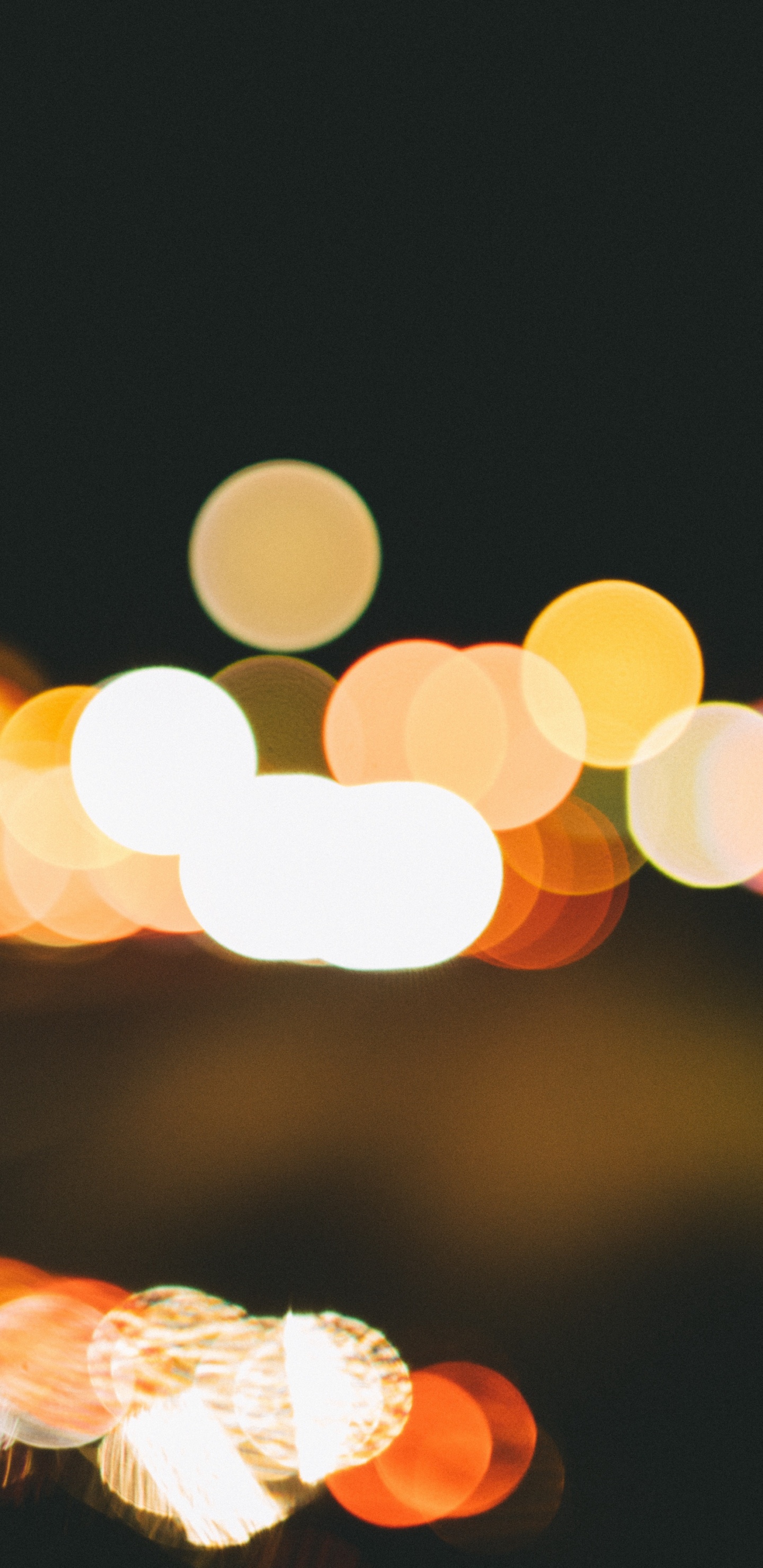 Bokeh Photography of Yellow Lights. Wallpaper in 1440x2960 Resolution