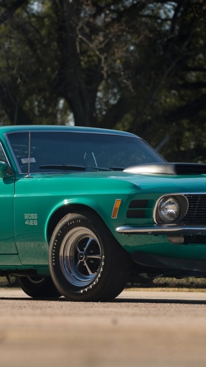 Green Chevrolet Camaro on Road During Daytime. Wallpaper in 720x1280 Resolution