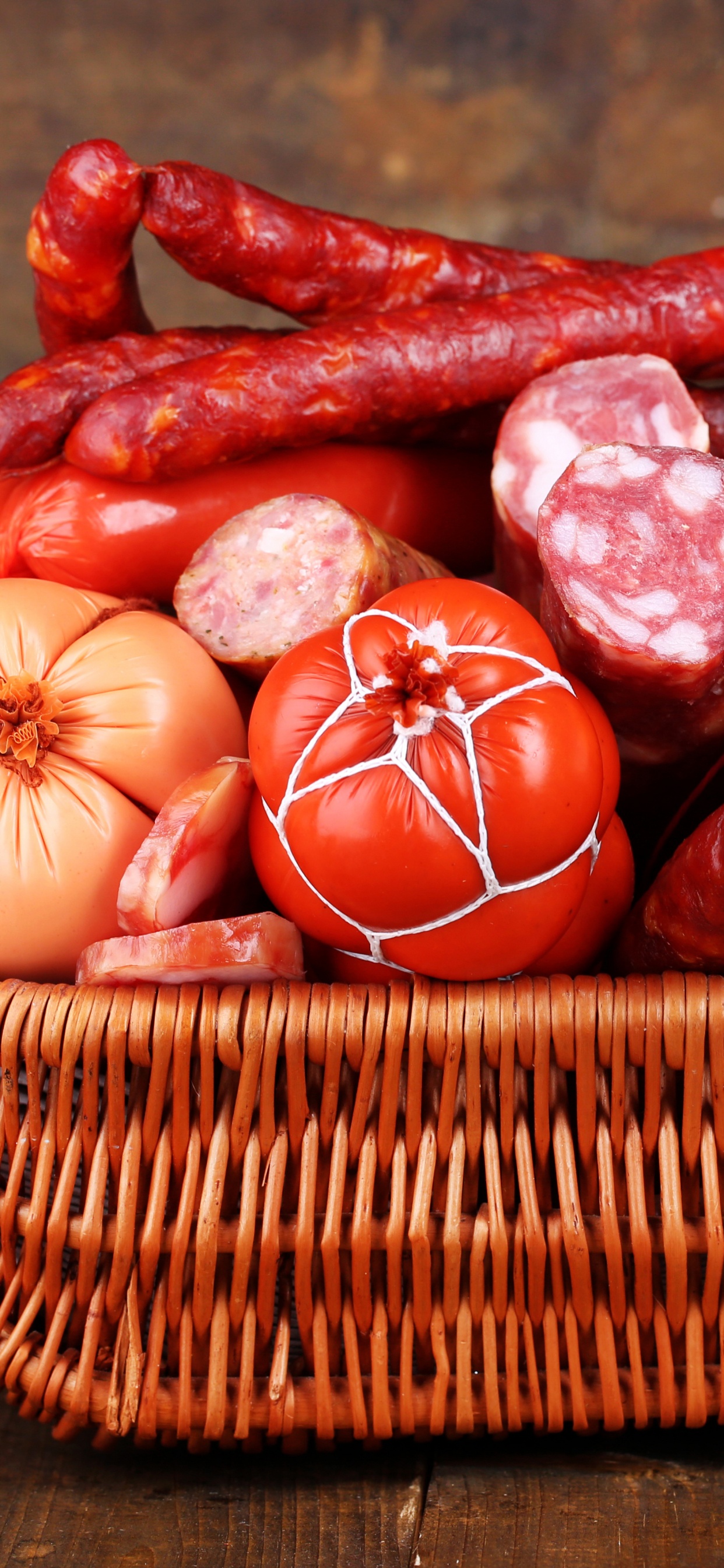 香肠, 食品, 肉, 熟食 壁纸 1242x2688 允许