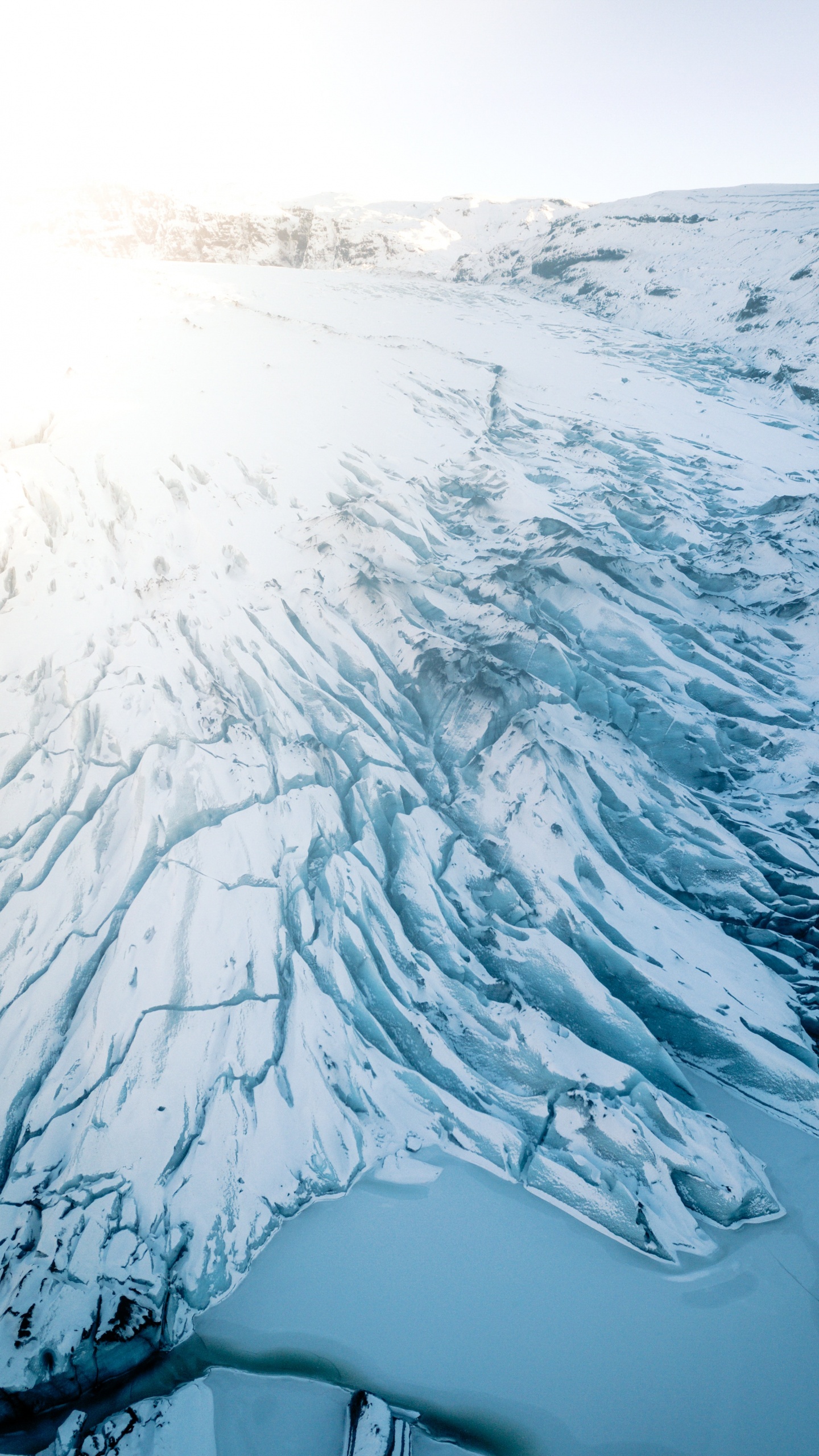 Snow, Glacial Landform, Water, Freezing, Ice. Wallpaper in 1440x2560 Resolution