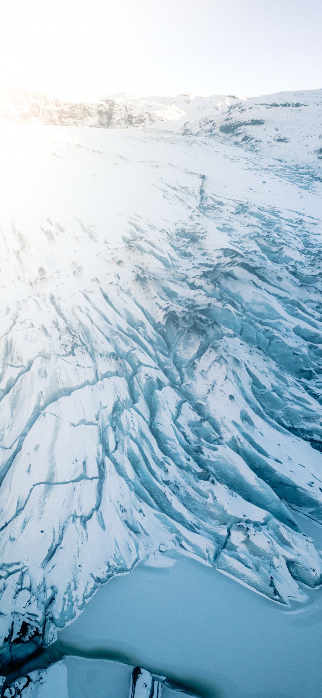 Schnee, Gletscher-landform, Wasser, Einfrieren, Gletscher. Wallpaper in 1125x2436 Resolution
