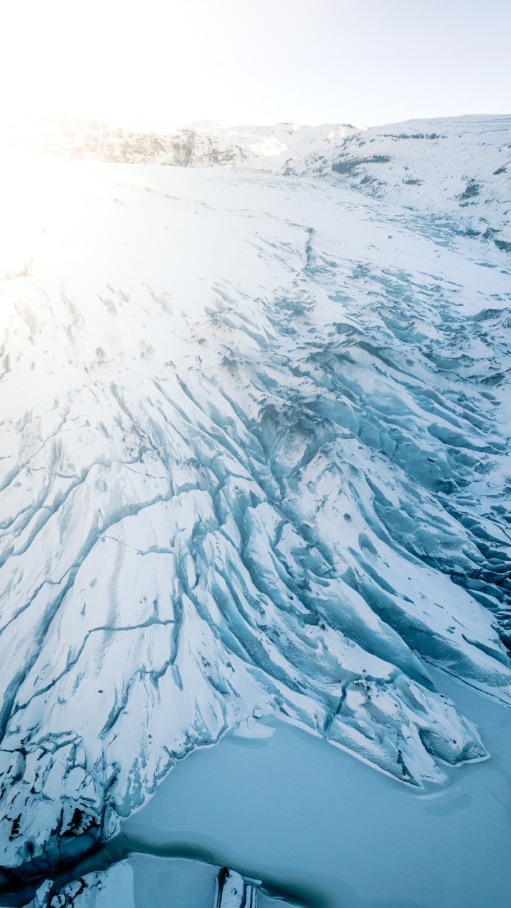 Schnee, Gletscher-landform, Wasser, Einfrieren, Gletscher. Wallpaper in 720x1280 Resolution