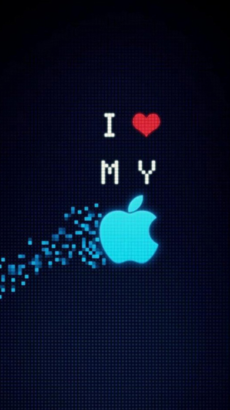 心脏, Apple, 图形设计, 天空, 文本 壁纸 750x1334 允许