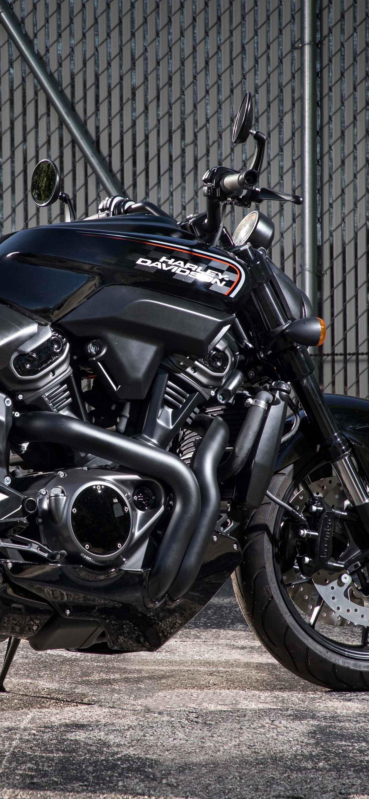 Black and Blue Sports Bike. Wallpaper in 1242x2688 Resolution