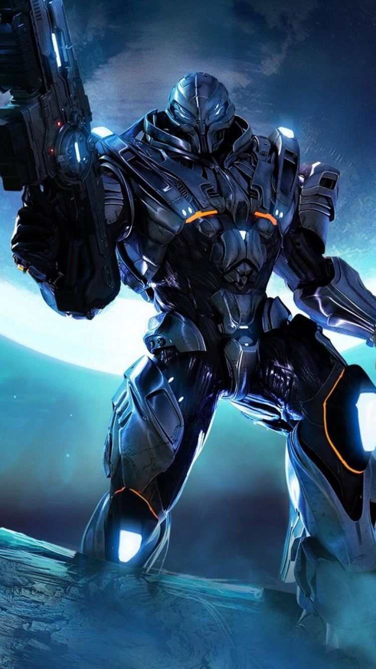 pc Game, Mecha, Darkness, Halo Reach, Halo 3. Wallpaper in 750x1334 Resolution