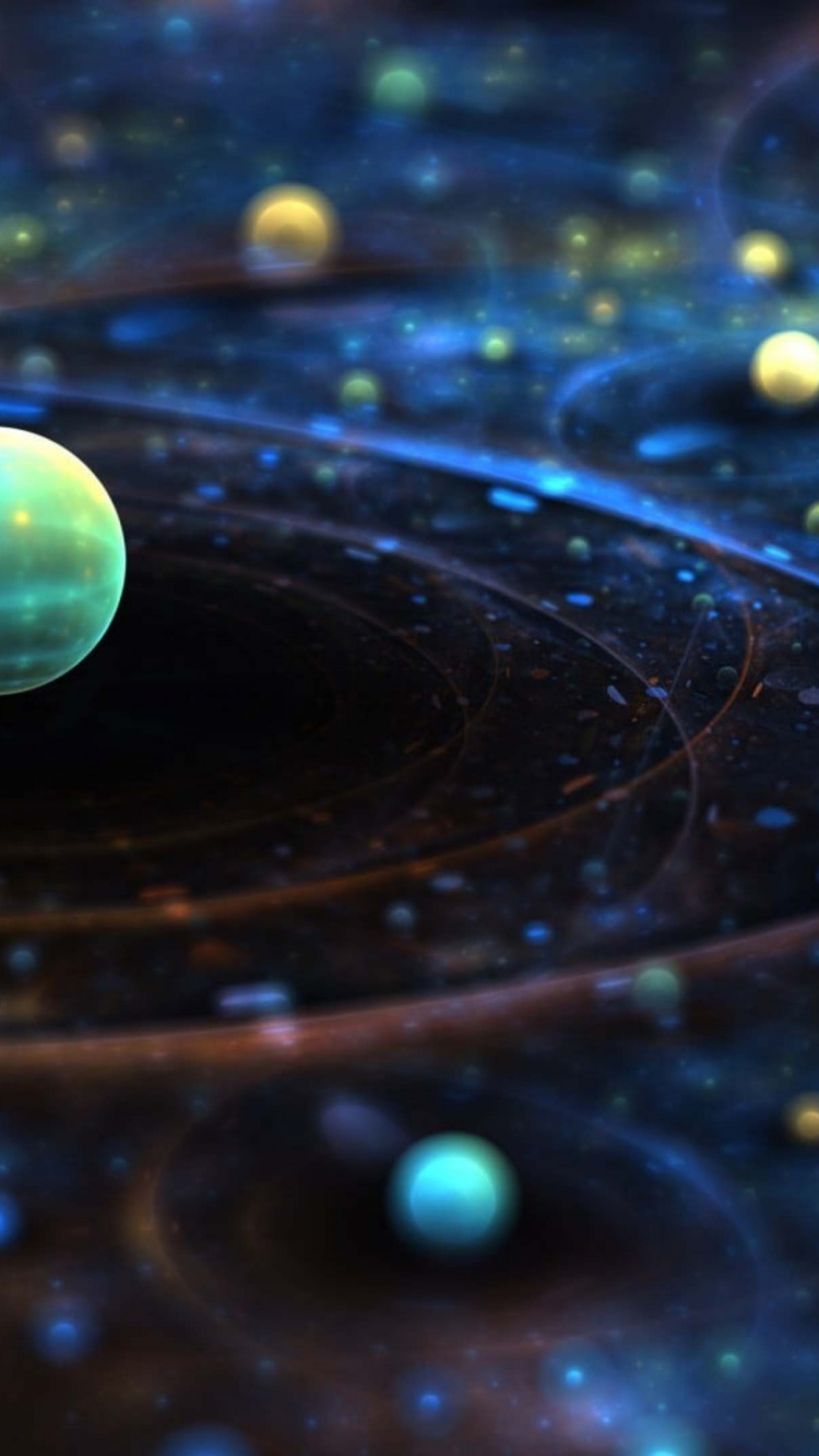 Universo, Multiverso, el Arte Abstracto, Arte Fractal, Agua. Wallpaper in 750x1334 Resolution