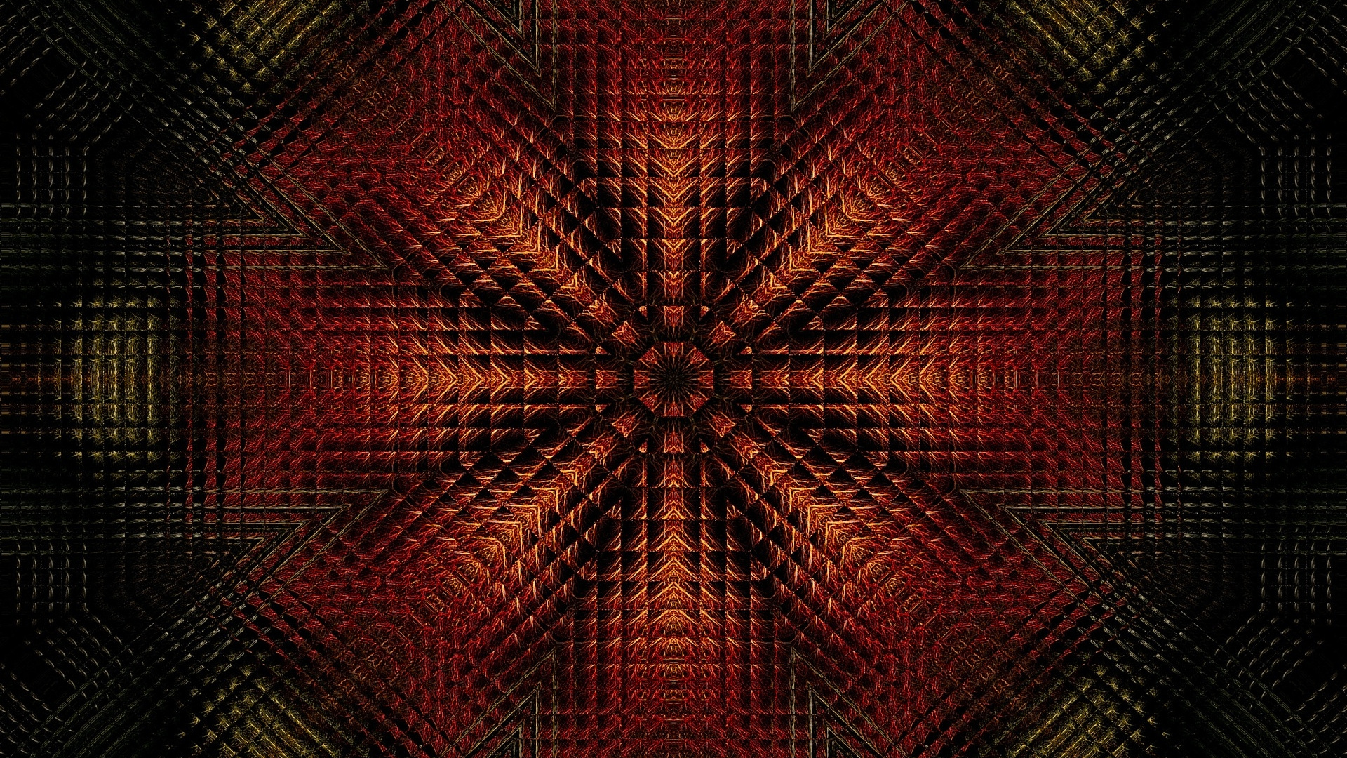 Red and Black Abstract Painting. Wallpaper in 1920x1080 Resolution