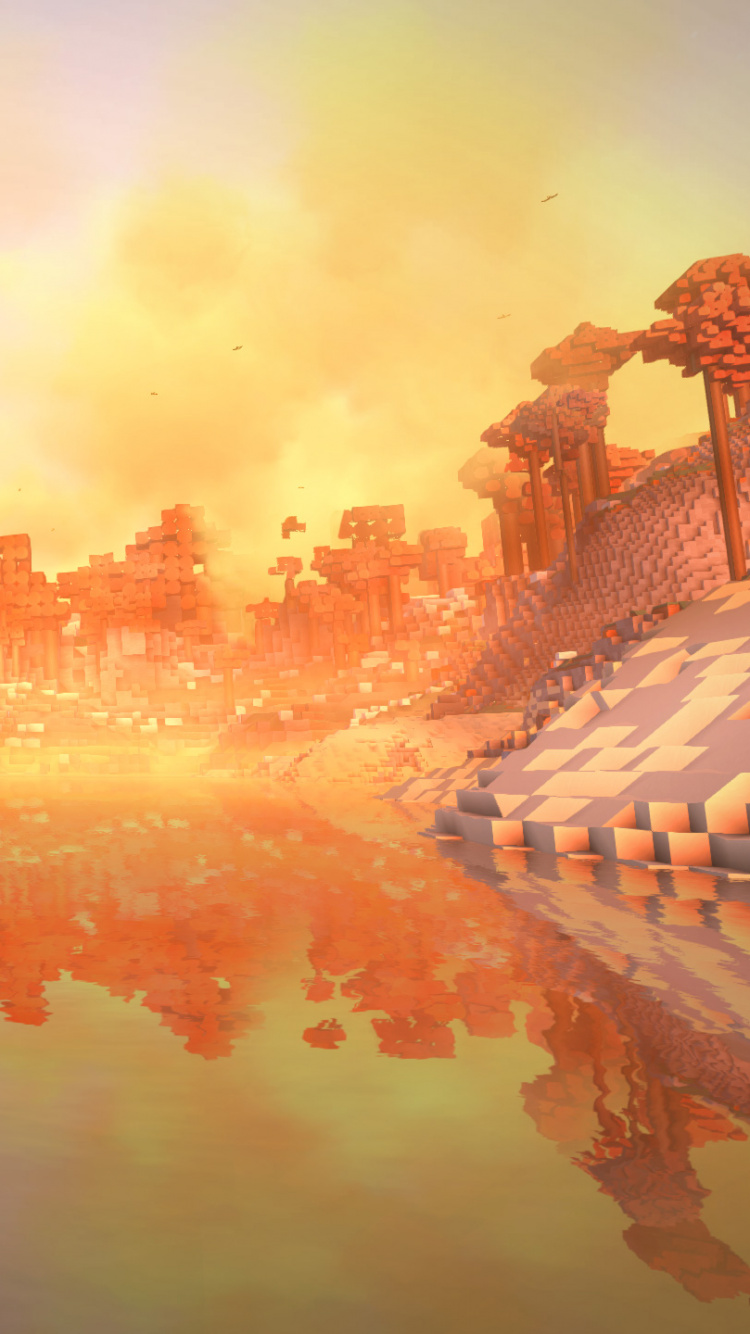 Minecraft, Strategy Video Game, Games, pc Game, Sunlight. Wallpaper in 750x1334 Resolution