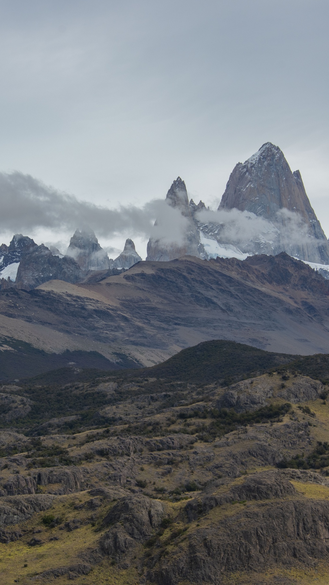 Fitz Roy, Mountain, Mountain Range, Mountainous Landforms, Highland. Wallpaper in 1080x1920 Resolution